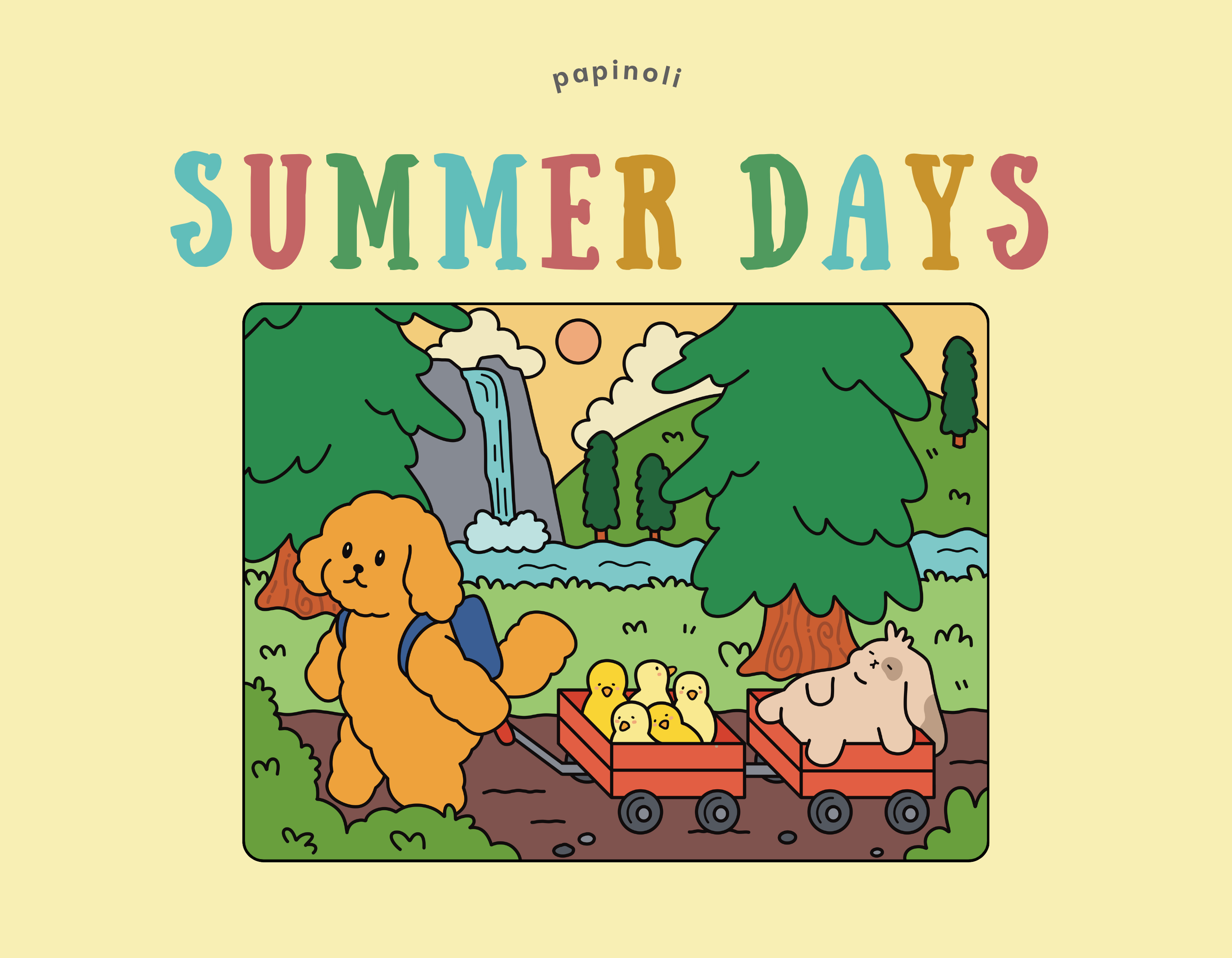 Summer Days Colouring Book