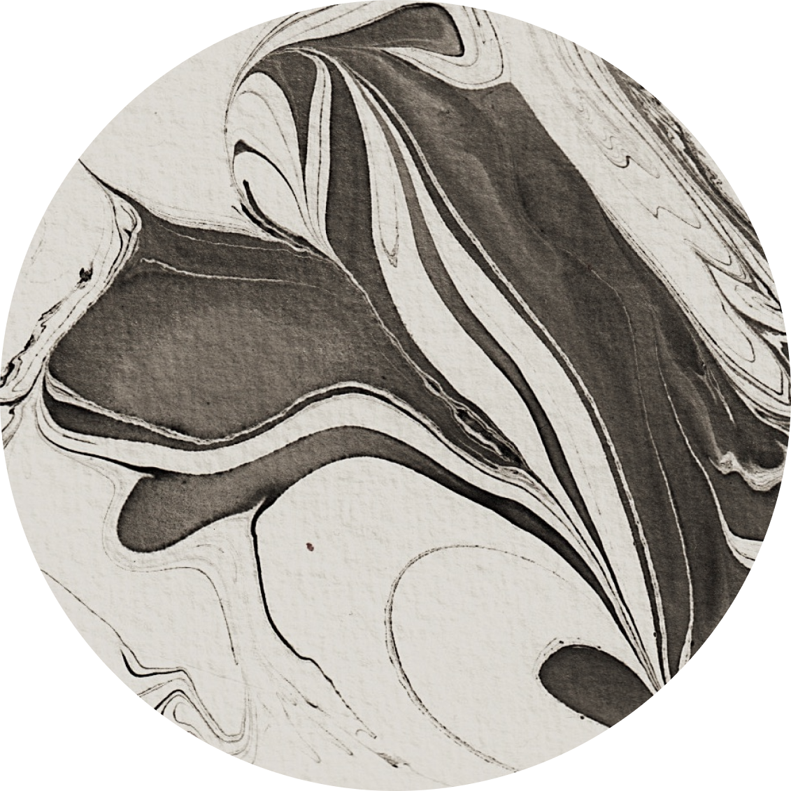 Abstract black and white marbled pattern.