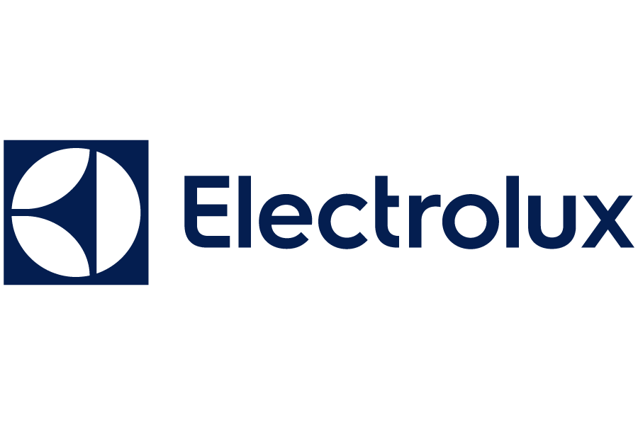 Electrolux logo with blue icon and text