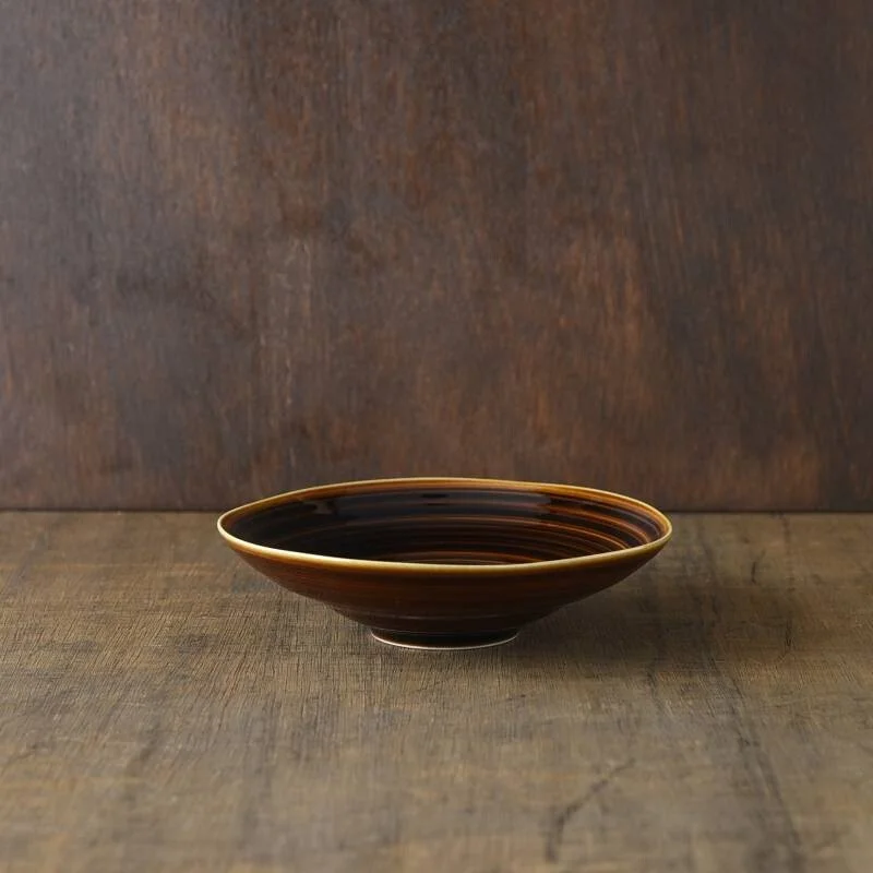 Deep Dish- Amber (Mino Ware)