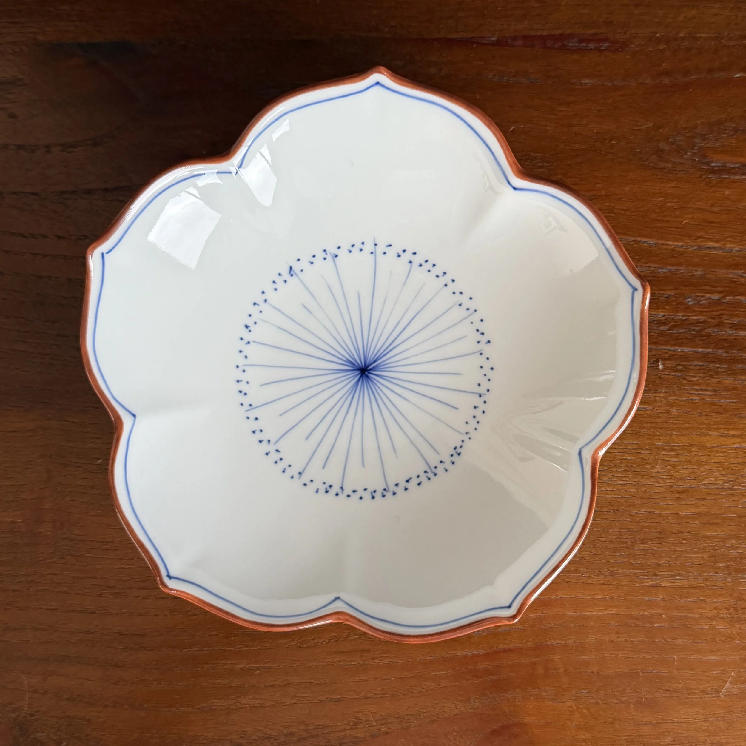 Hand-Painted Bellflower Plate (Hasami-Ware)
