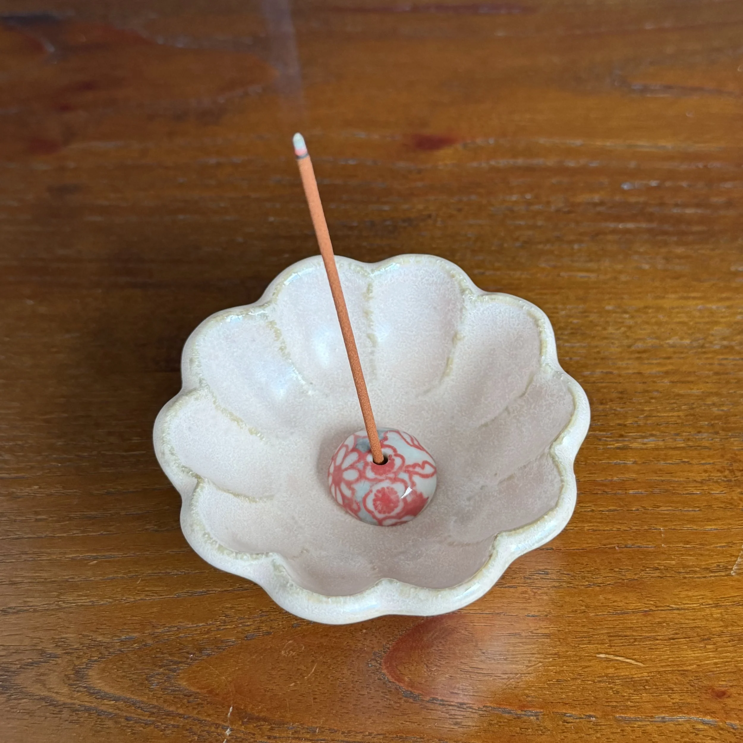 Hand-Painted Ceramic Incense Holder