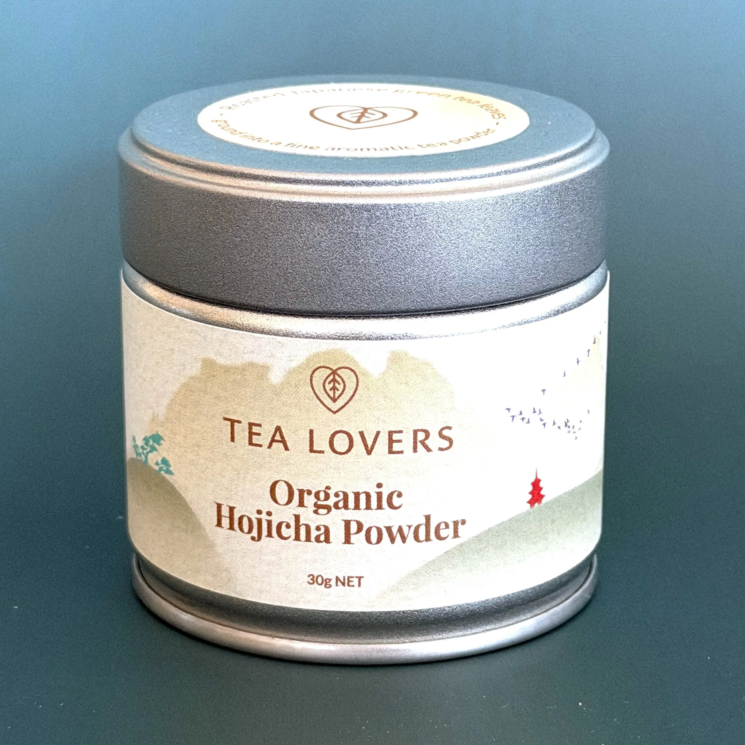 Organic Premium Hojicha Powder – 30g Tin