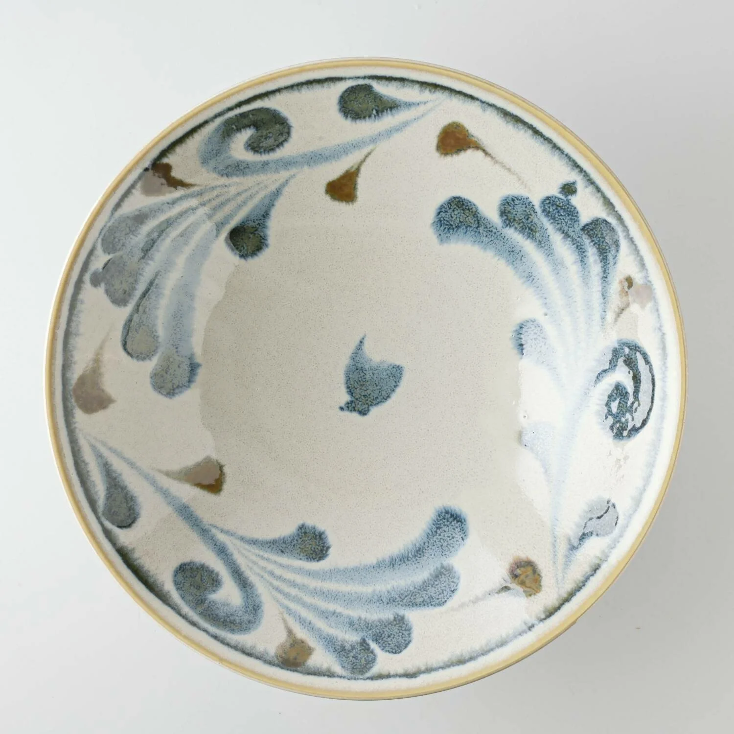 Large Indigo Brush Bowl