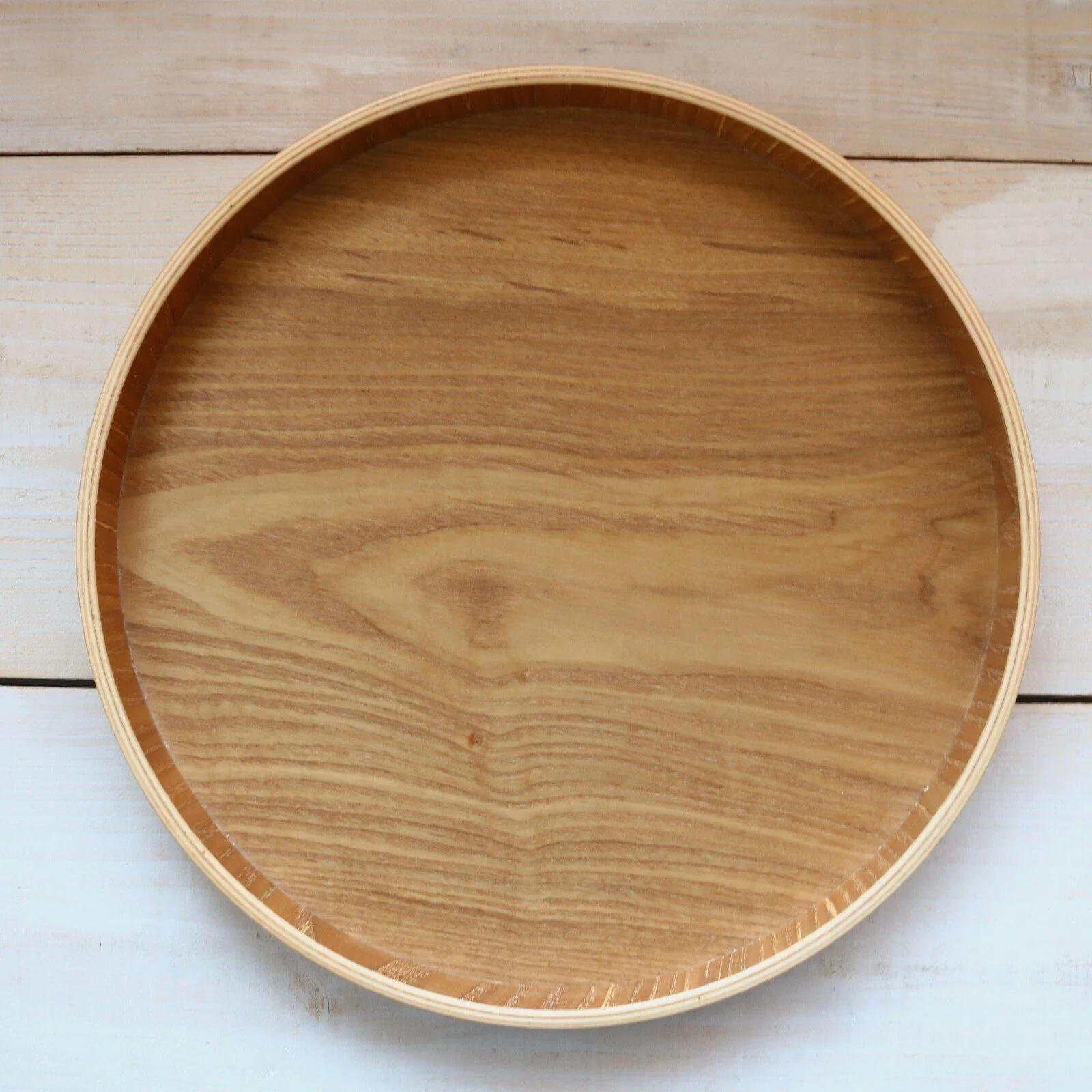 Round Wooden Serving Tray