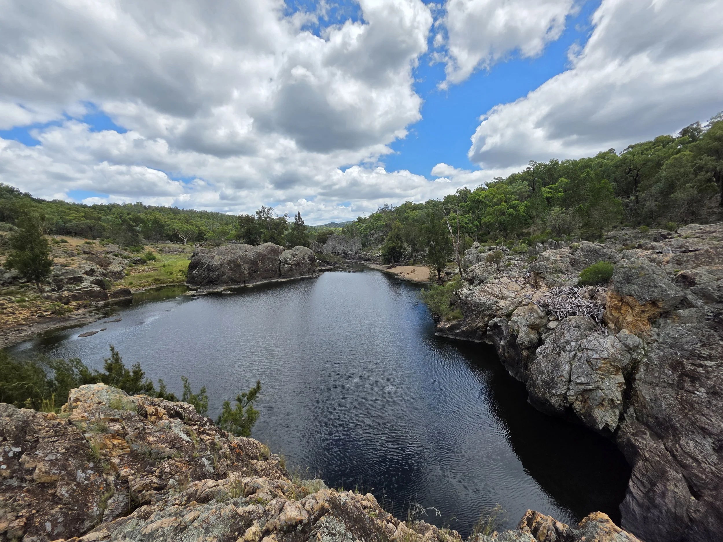 Rugged granite river gorge and pristine wilderness at the Severn River Outpost, Wellingrove.