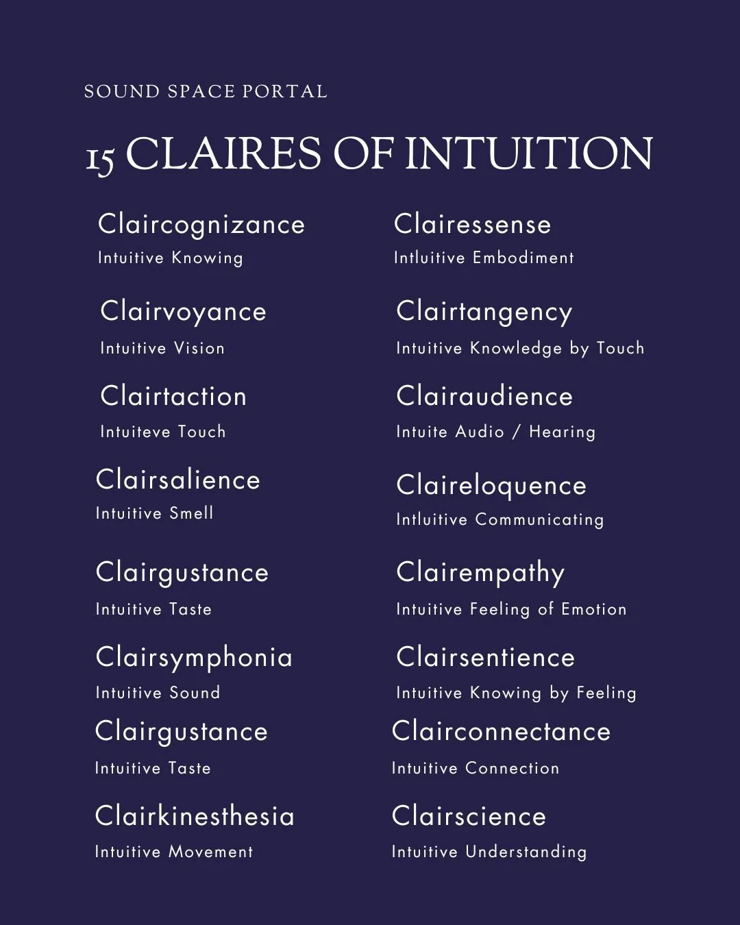 Recognizing Your Intuitive Gifts - 15 Claires