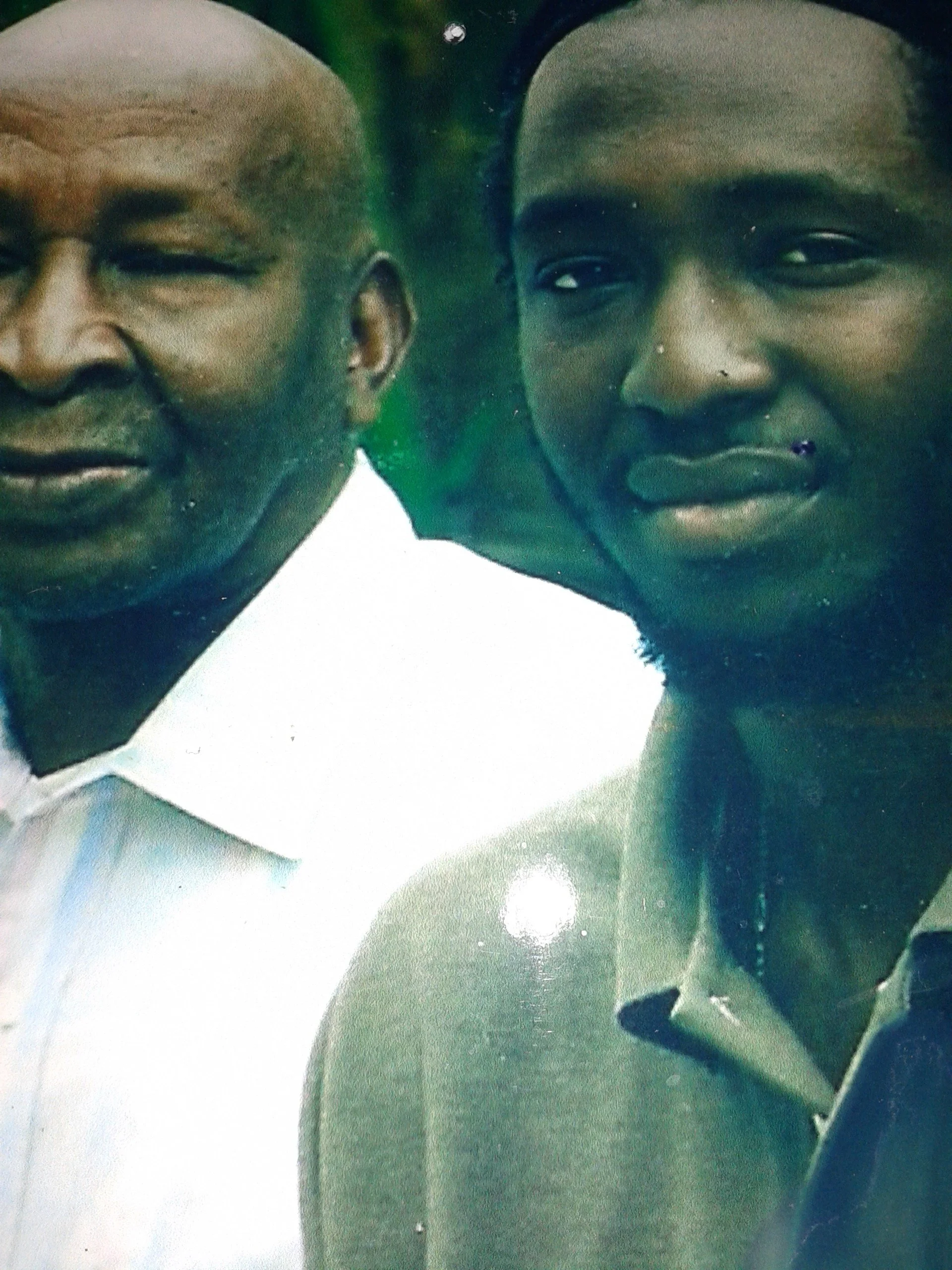 Father and son moment Joe Gedeon on the left and Joe Patrick Gedeon on the right .