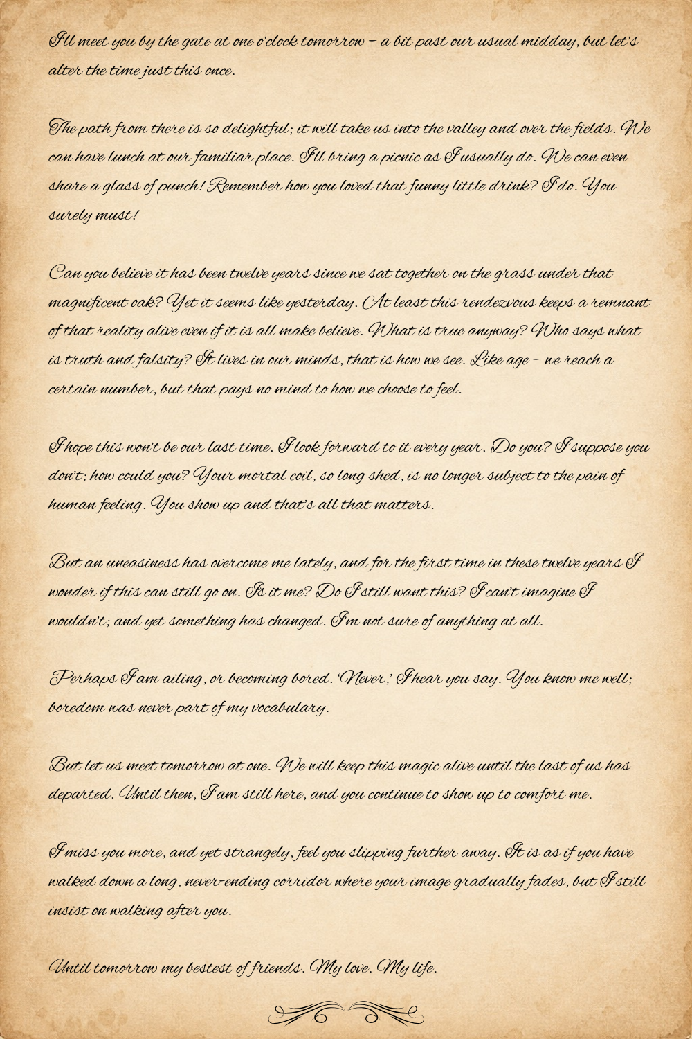 Meeting at the Gate of Memory: Letter from the Threshold