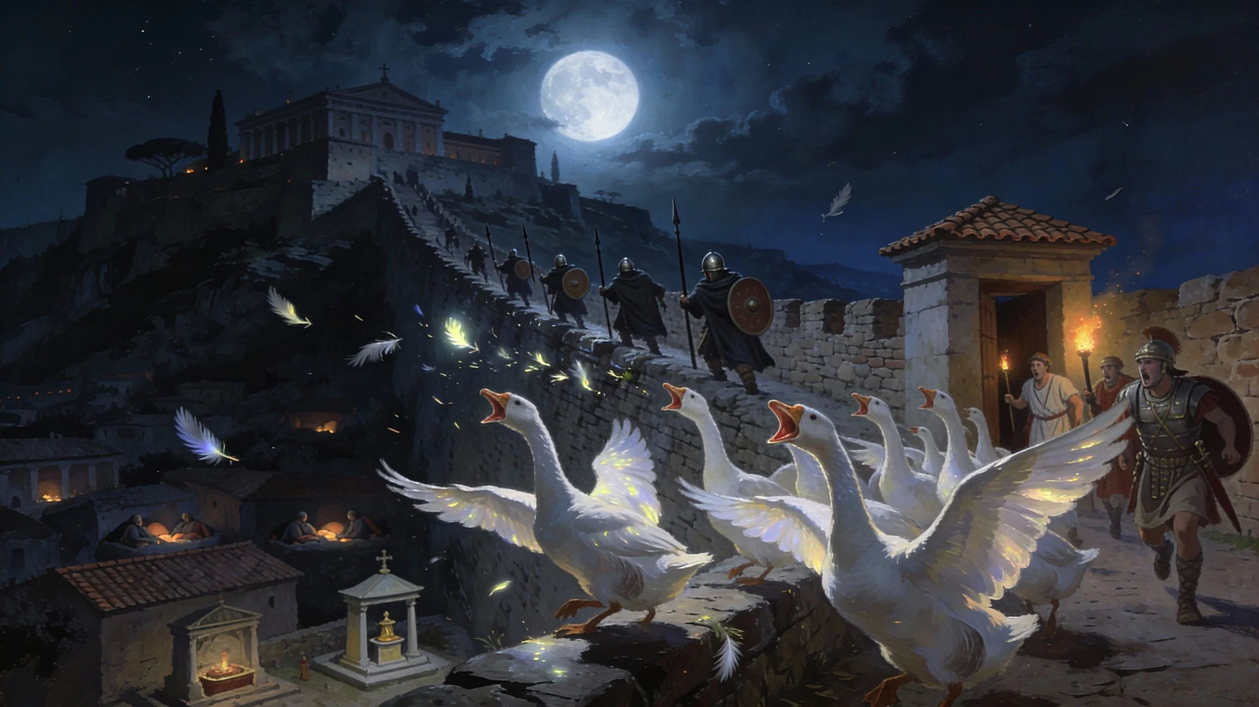Are the sacred geese of Roman past screeching loudly enough yet?
