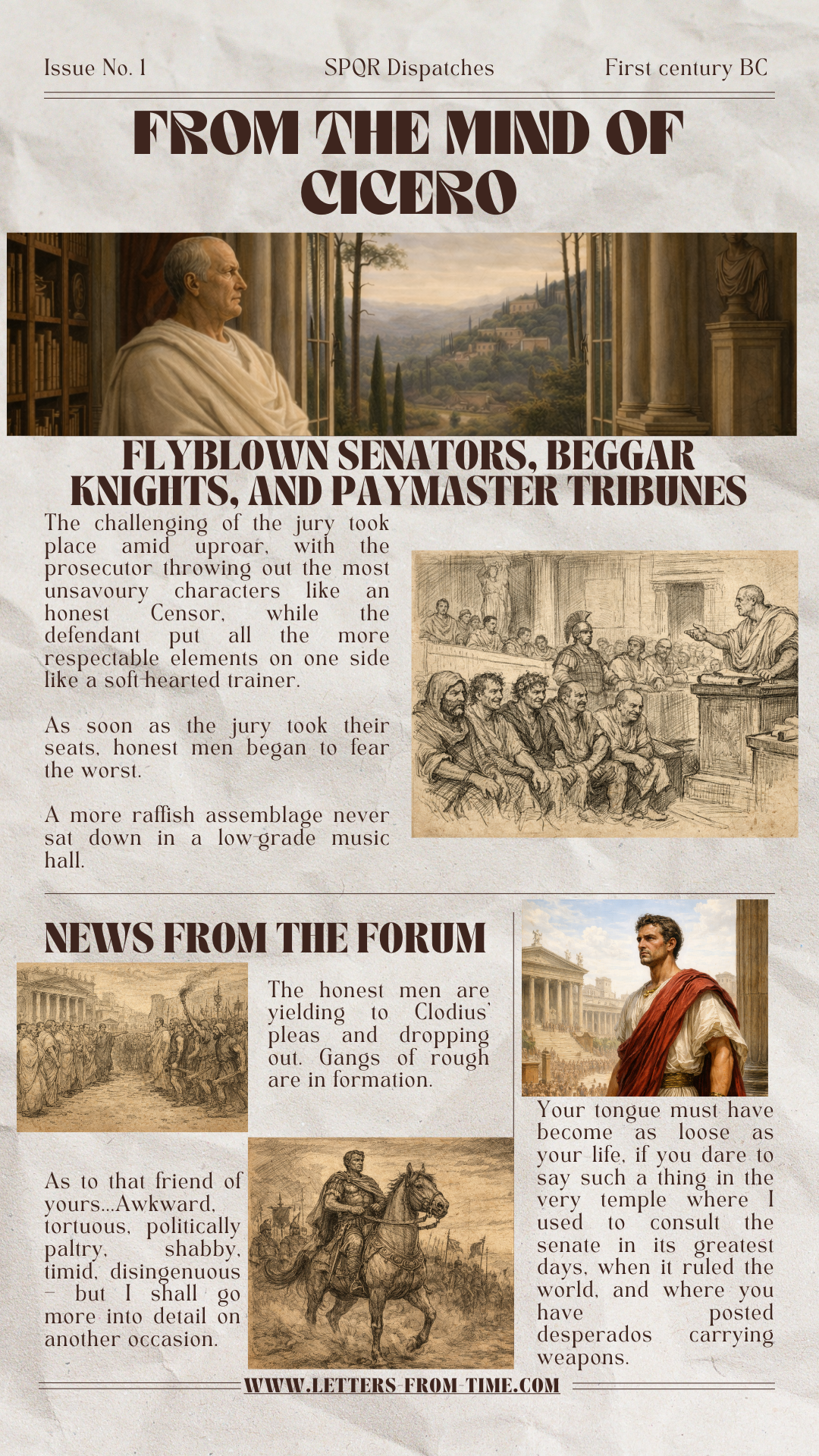 A sampling of Cicero’s rhetorical brilliance!