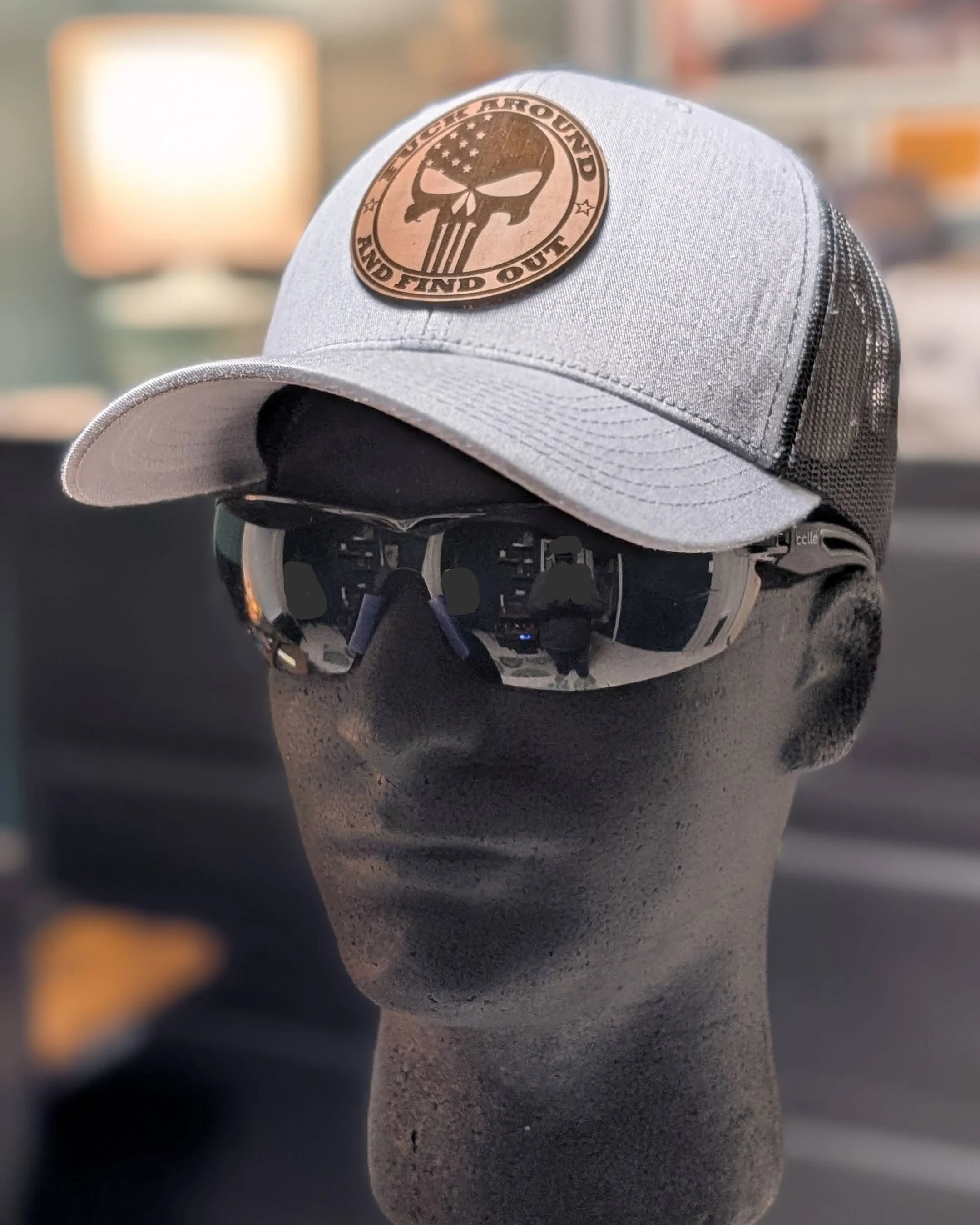 Trucker Hats w/Leather Patch