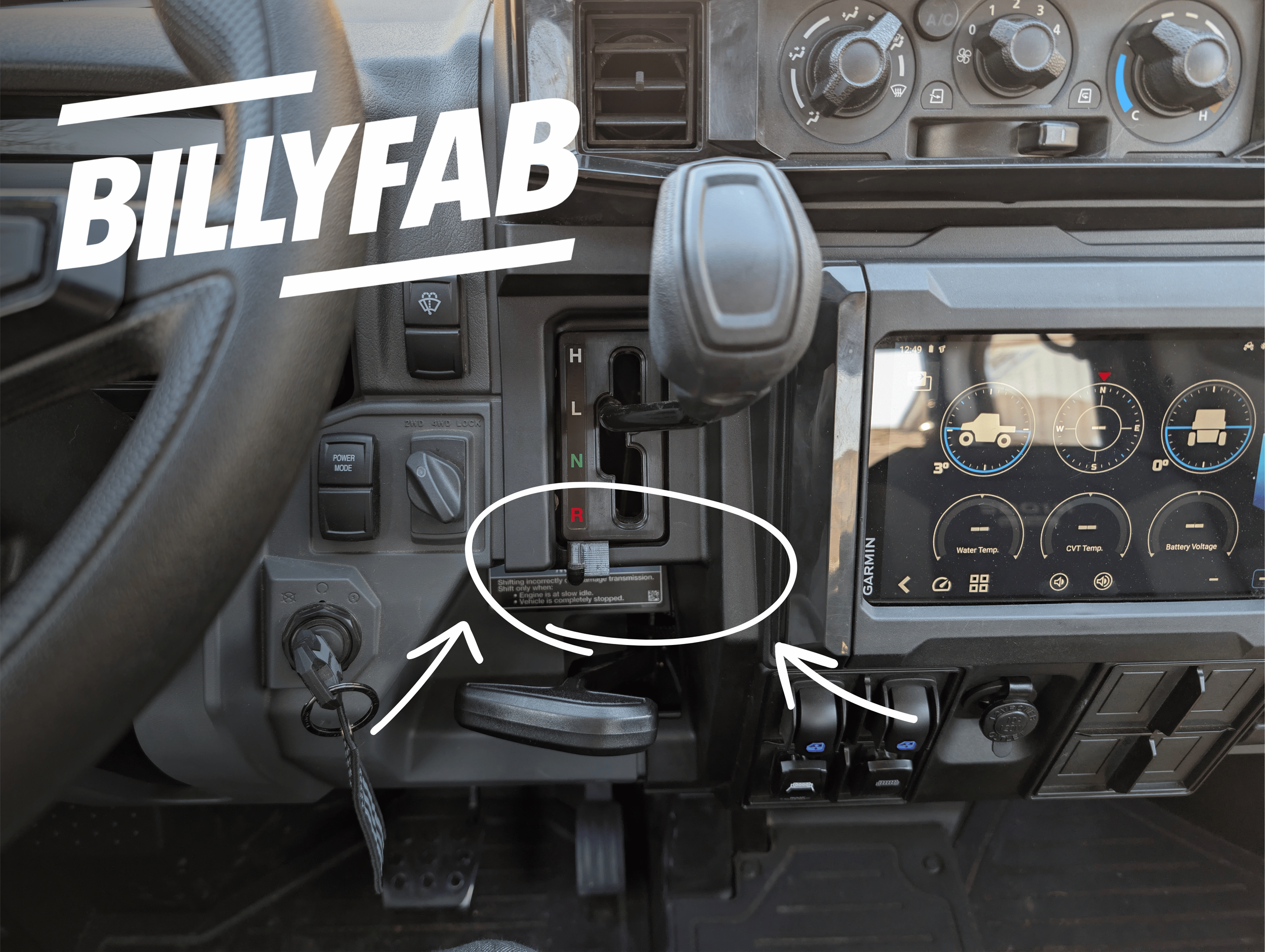 Kawasaki Ridge BillyFab Shift Gate Light