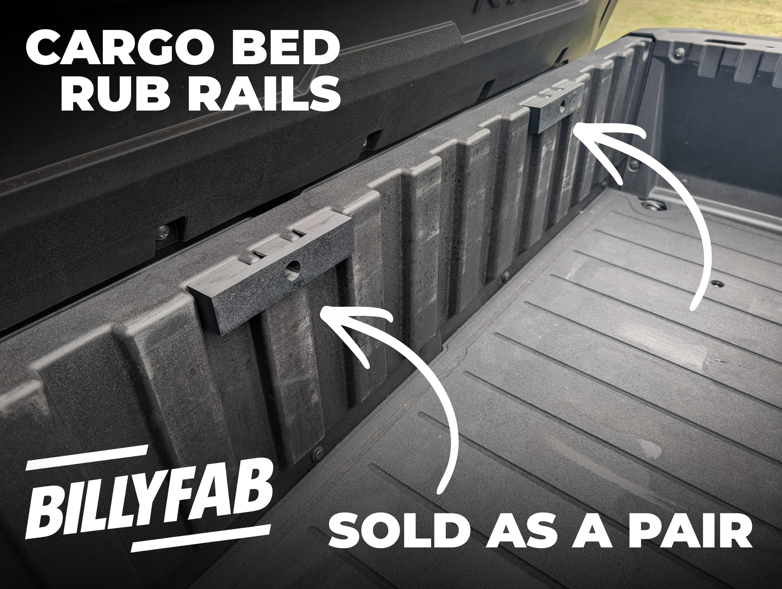 Kawasaki Ridge Cargo Bed Rub Rail Bump Stop