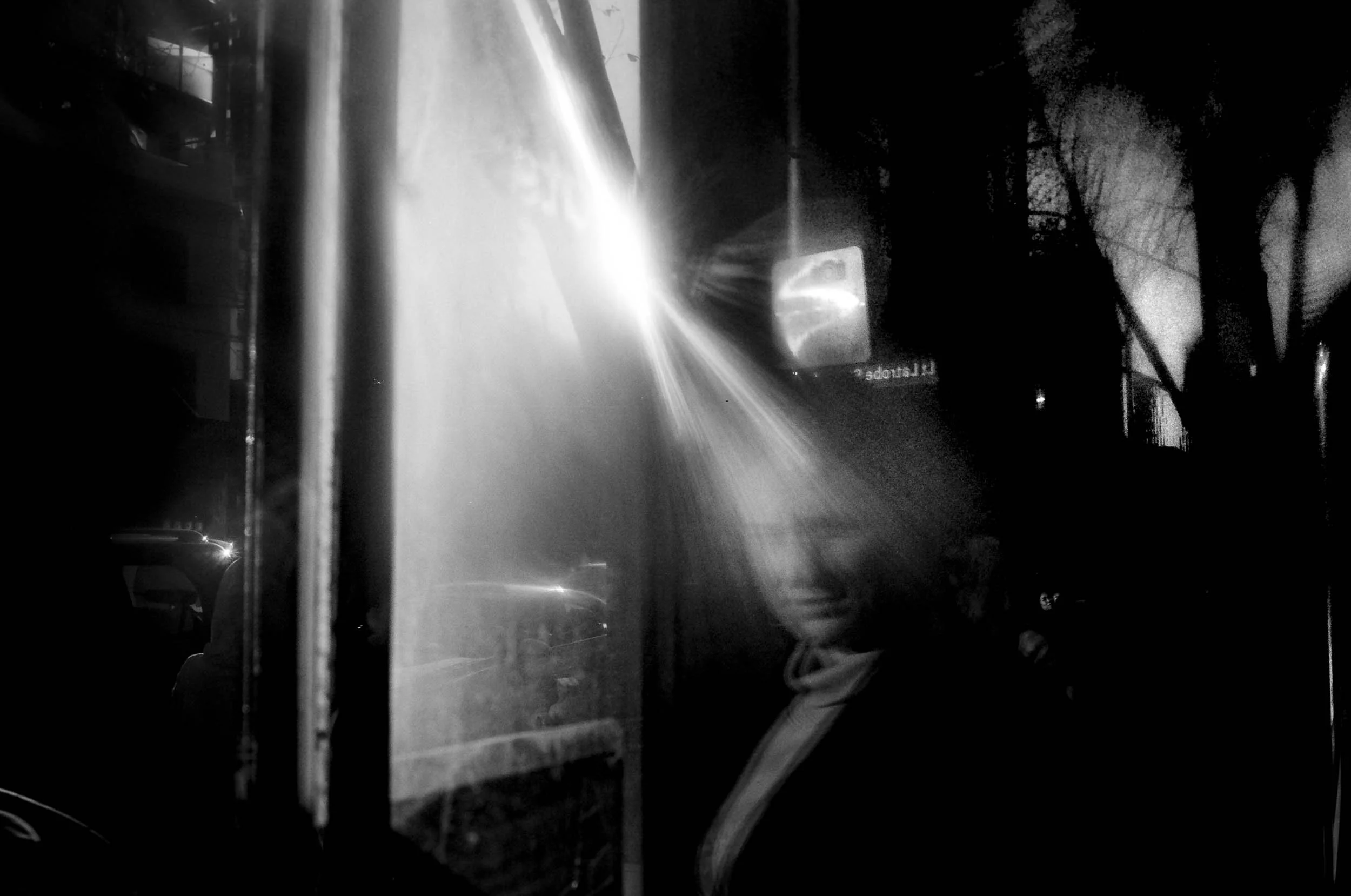 Black and white abstract photograph.