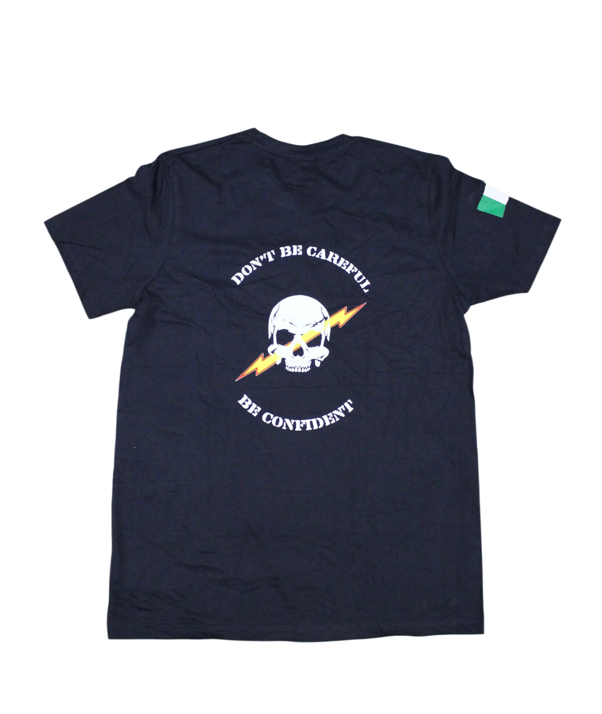 Don't Be Careful, Be Confident Blue Tee