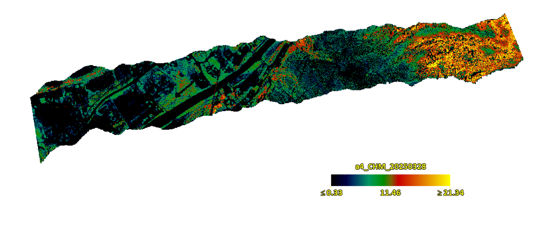 Comparing elevation errors with tree canopies and man-made structures
