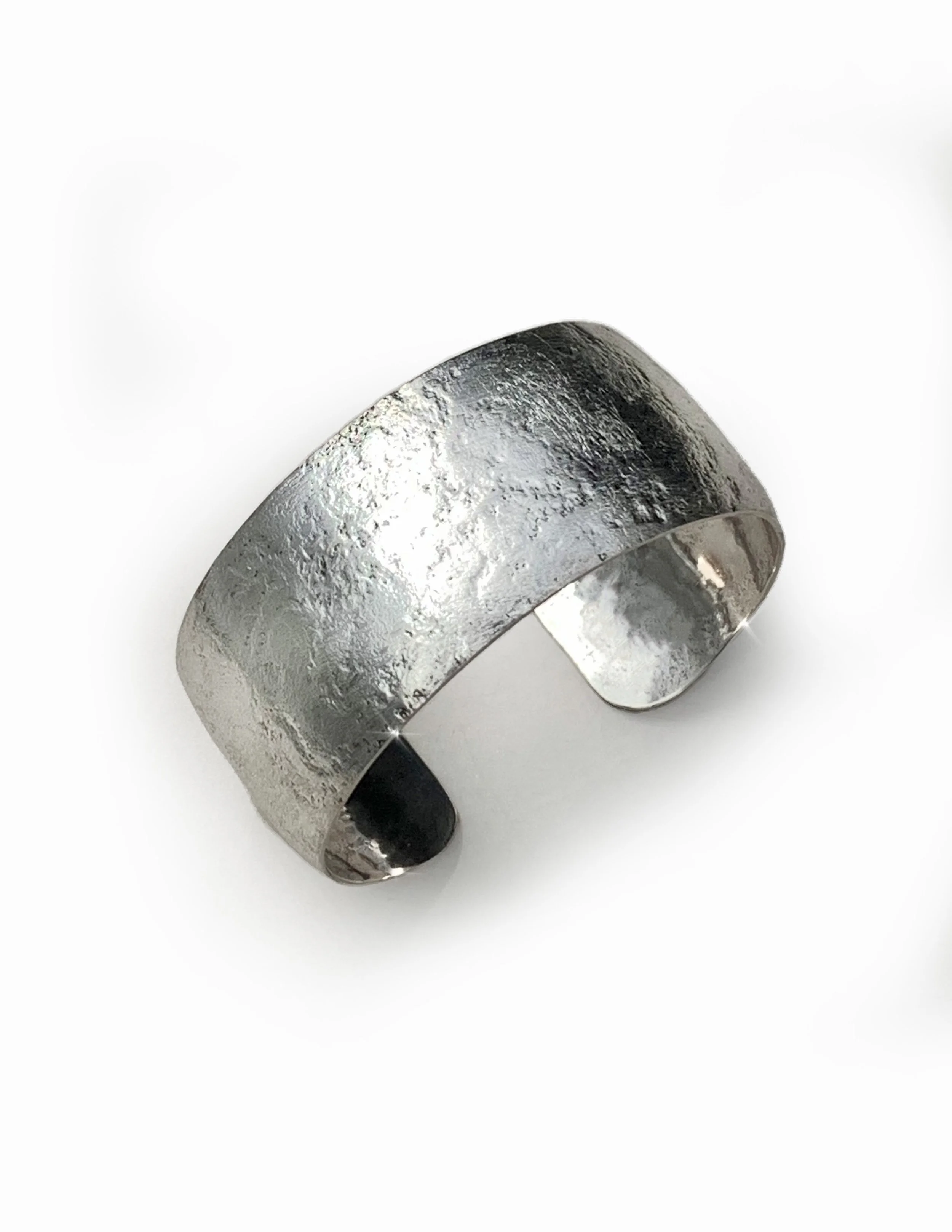 .925 sterling silver cuff bracelet one-of-a-kind artisan created piece