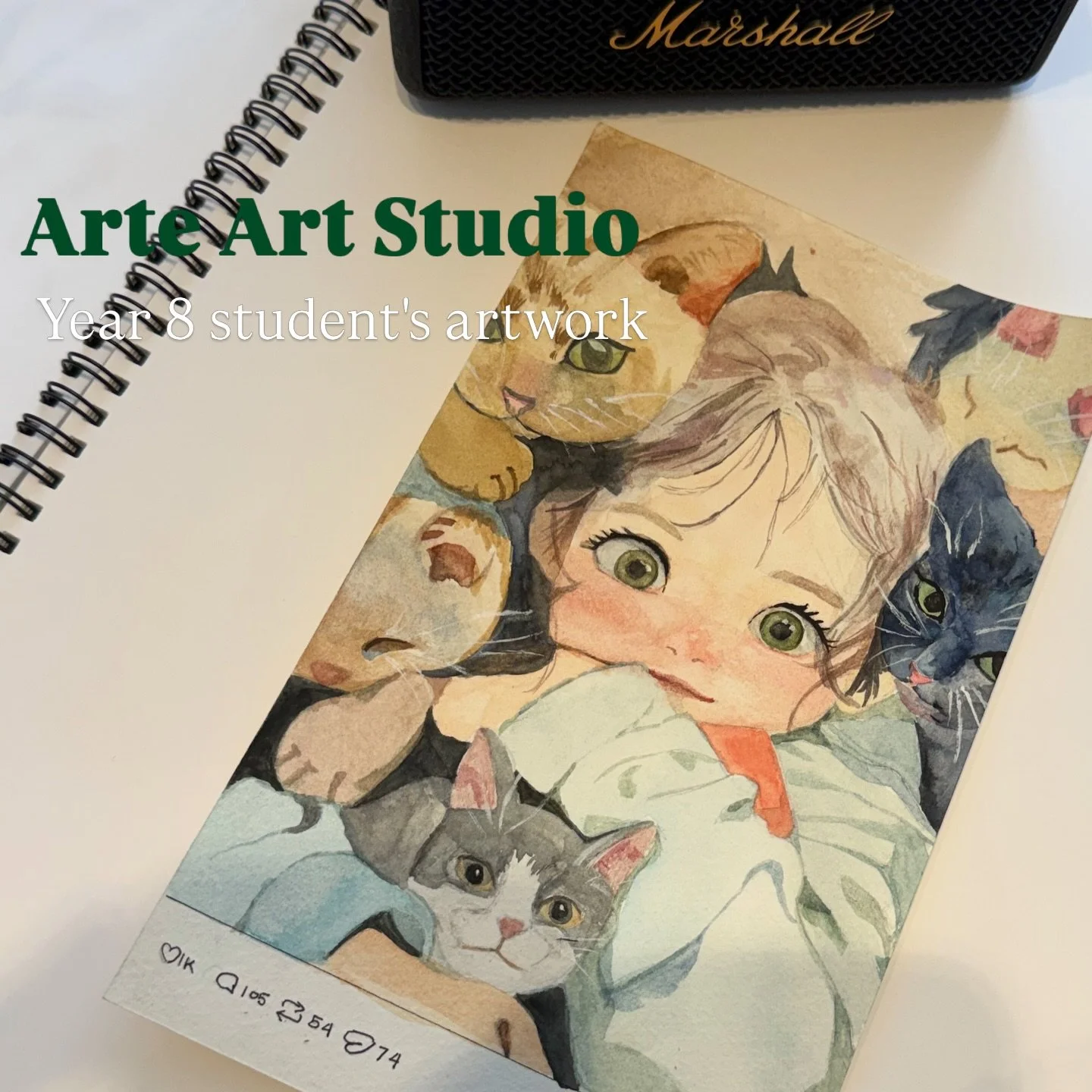 Arte Art Studio

Year 8 student's Artwork

Ta-da!
She did really well🎨🤍

#arte #nzart #auckland #aucklandnz #aucklandartstudio