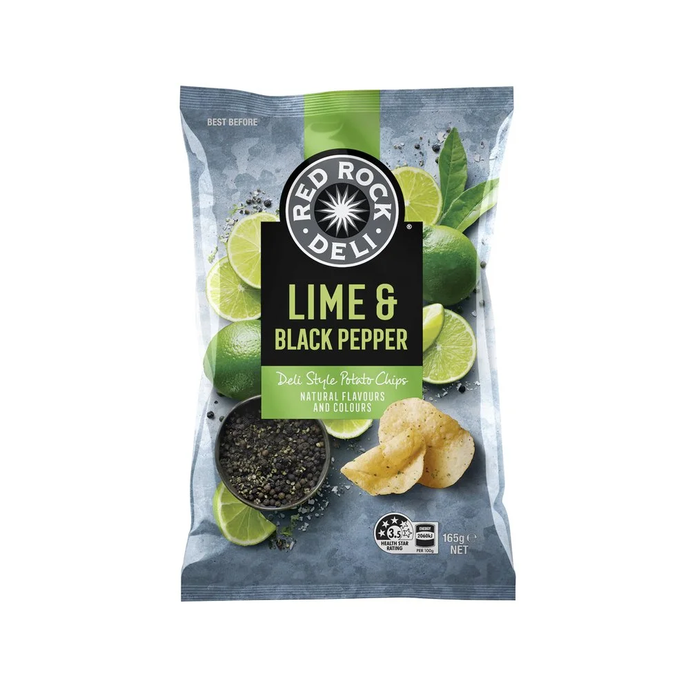 Lime & Black Pepper Chips