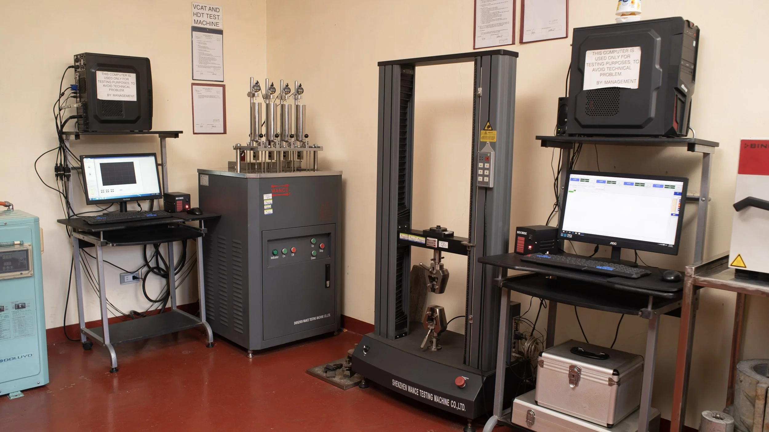Tensile Test and VICAT Test Machines
