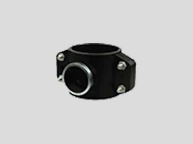 A bicycle headset with black and silver color.