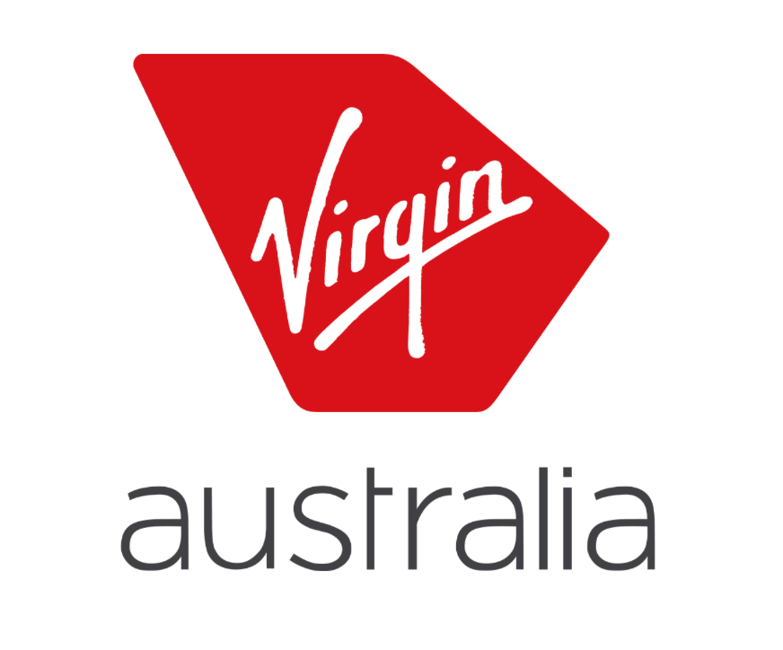 Virginia logo with a red geometric shape and the word "Australia" written below.