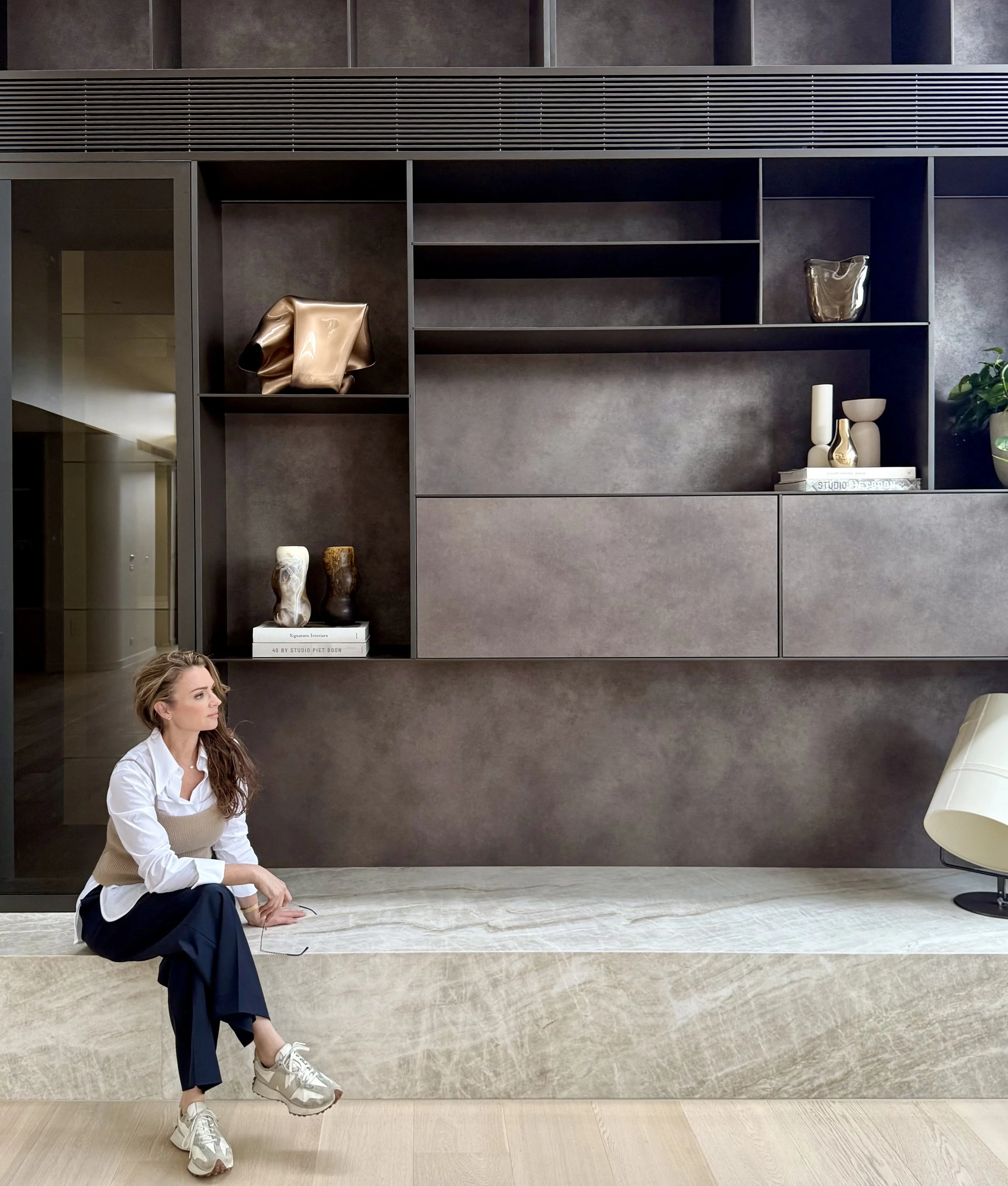 Melbourne interior designer Lisa Breen in a completed residential project