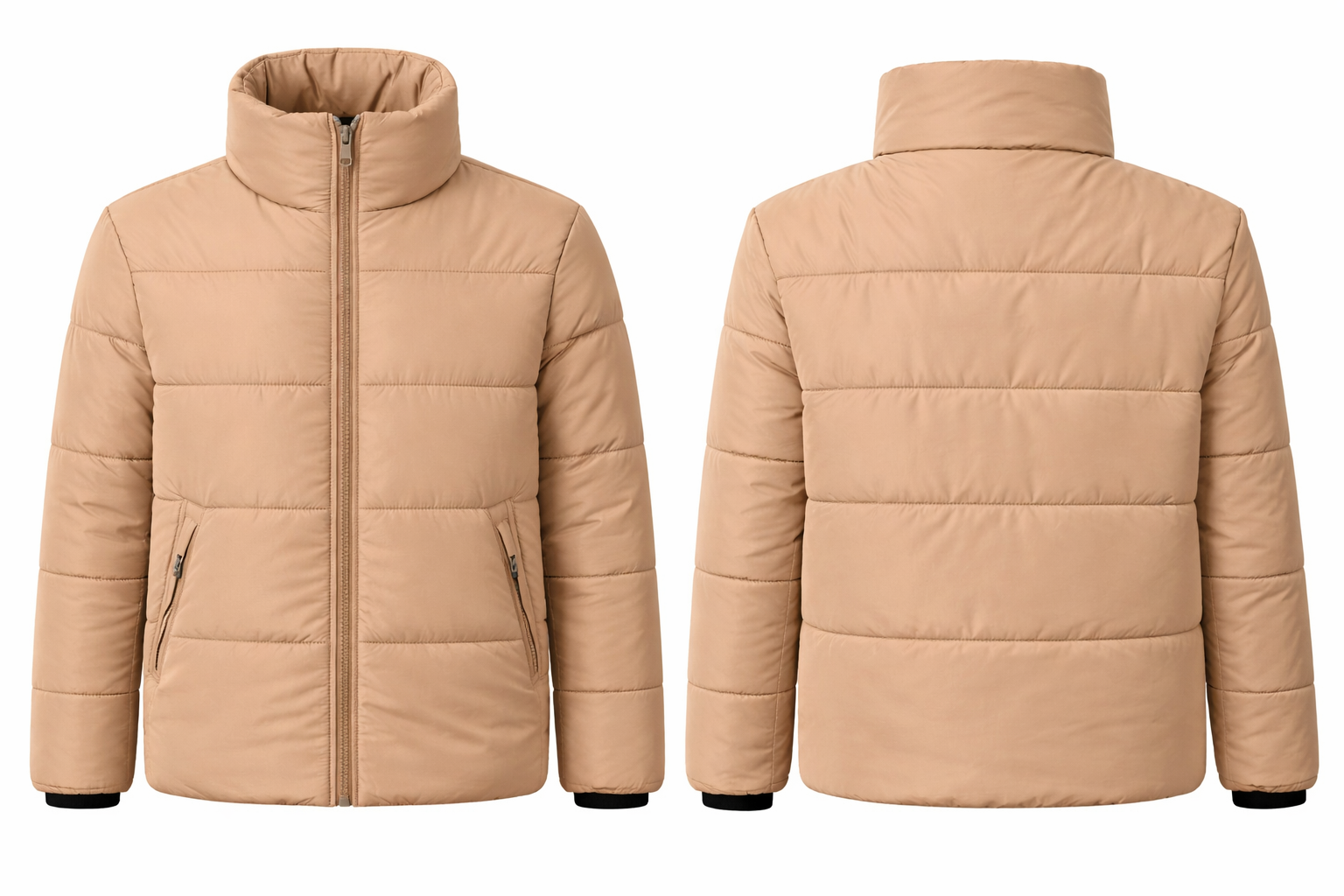 Beige puffer jacket front and back.png