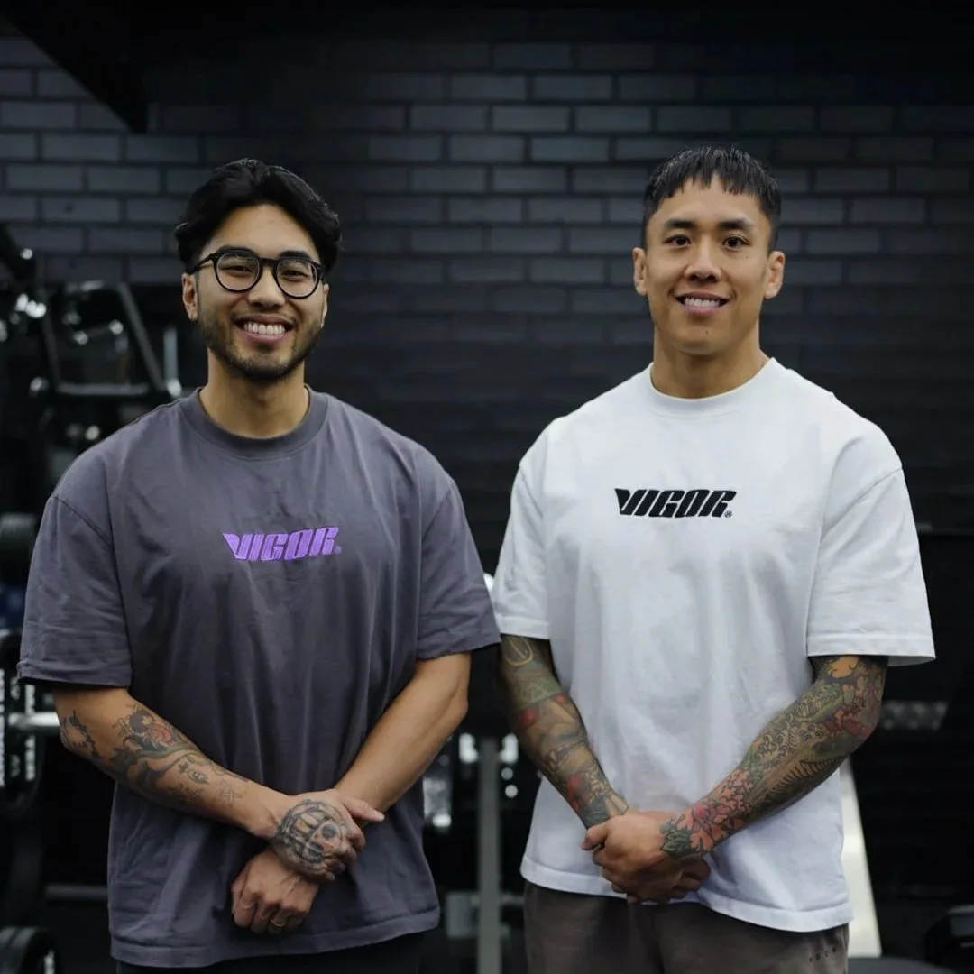Picture of the founders (Matt and Khoi) smiling.