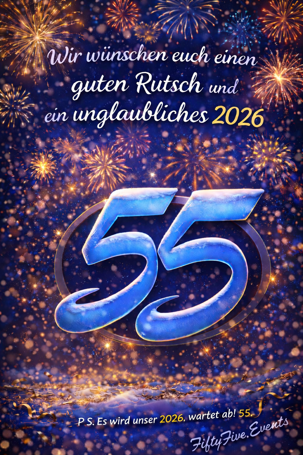 Silvestergrüße von FiftyFive.Events