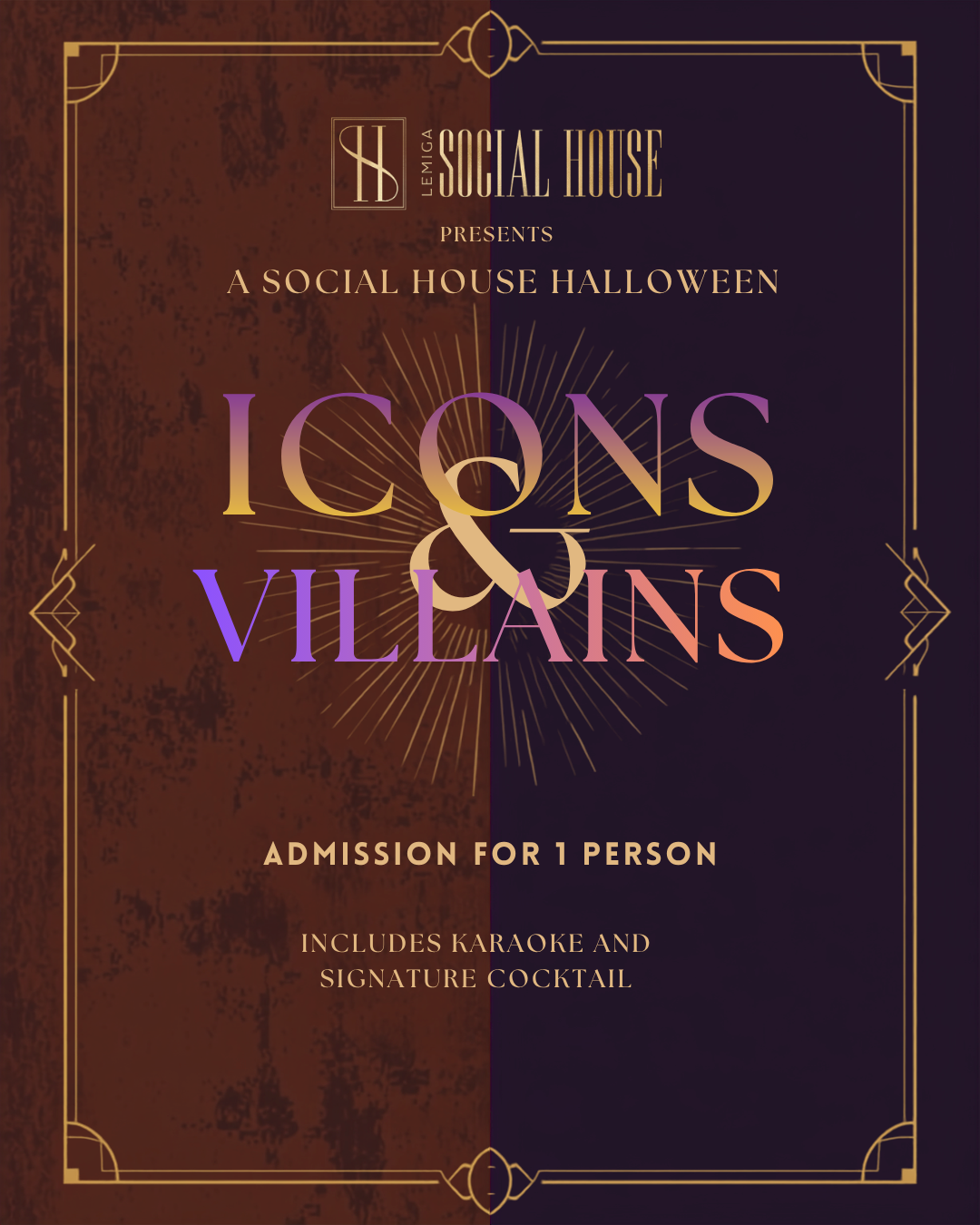 Icons + Villains - Ticket for 1 Person