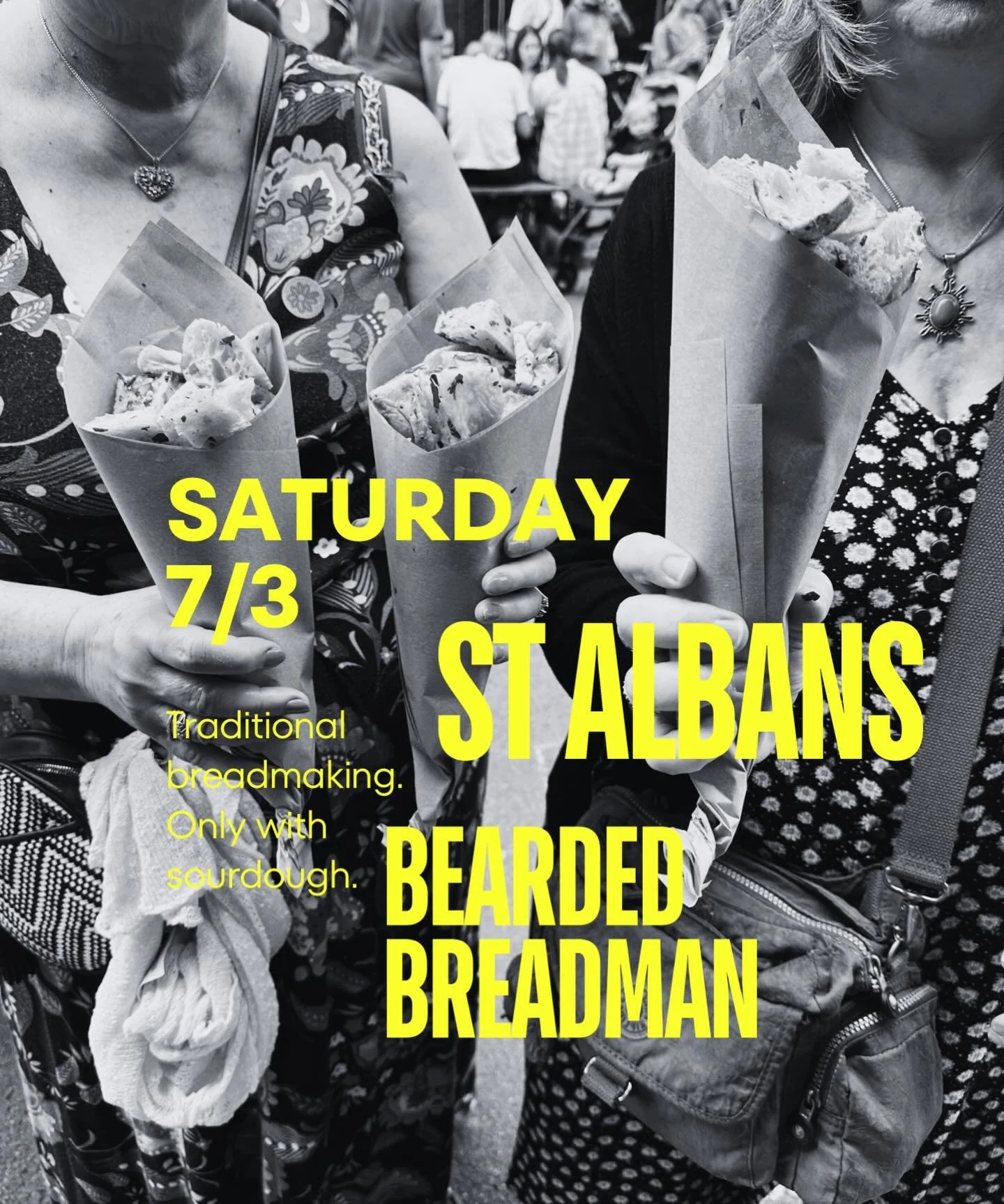 St Albans - the breadman is back tomorrow, 7/3, bearing all sorts of sourdough goodies 🥖 find him across from Cafe Nero this time, if you don&rsquo;t know where he is simply follow the smell of garlic 🧄 😉 
He&rsquo;s there 9-4 so make sure to stop