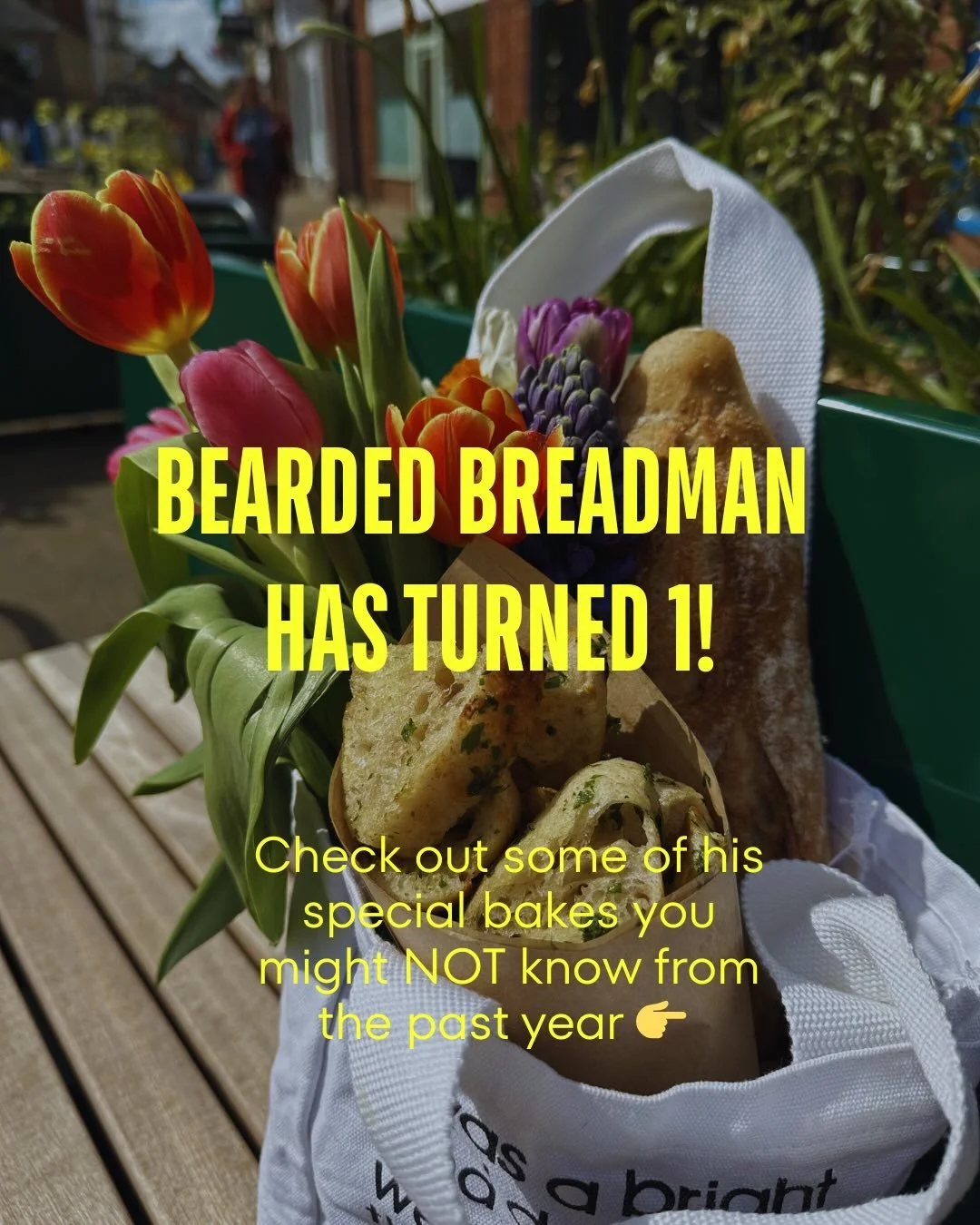It&rsquo;s been a year since the breadman started coming to a market near you! He began doing markets full time in March 2025 and has not looked back since - your support made all of this happen and we could not be thankful enough. 

Aside from our e
