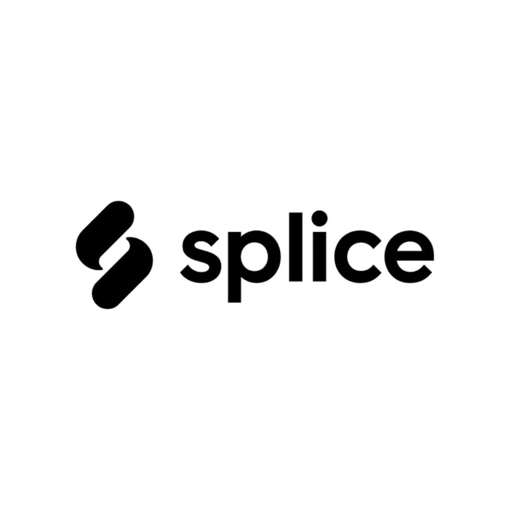 Splice Logo and Icon, Black and White image. Enda Harte
