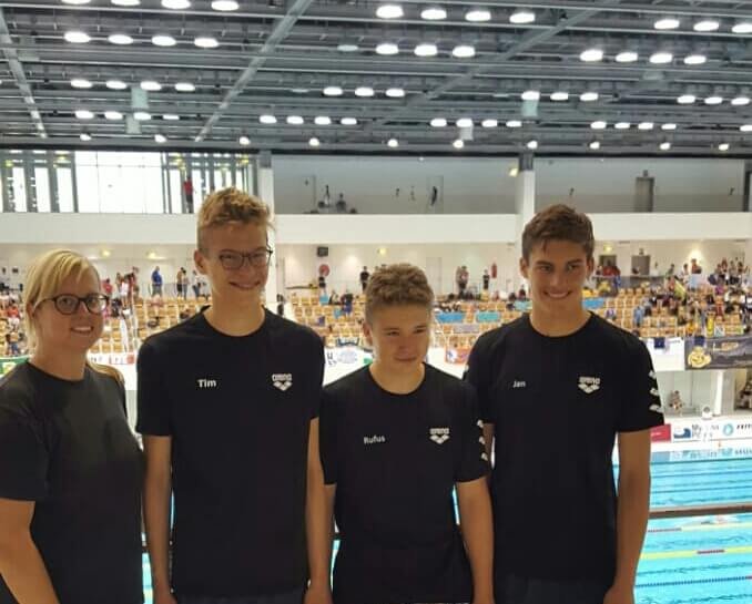 Jan, Rufus und Tim schwimmen auf nationaler Bühne