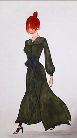 See how to make your clothes for fashion illustration look realistic.