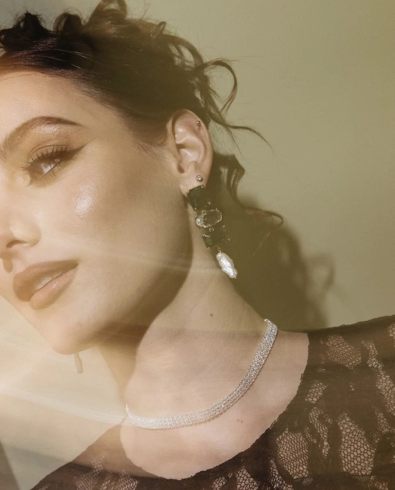 Editorial bridal makeup with a luxury fashion aesthetic by Paris makeup artist Andrea van den Houten