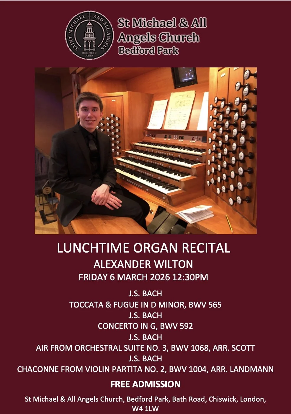 Lunchtime Organ Recital
