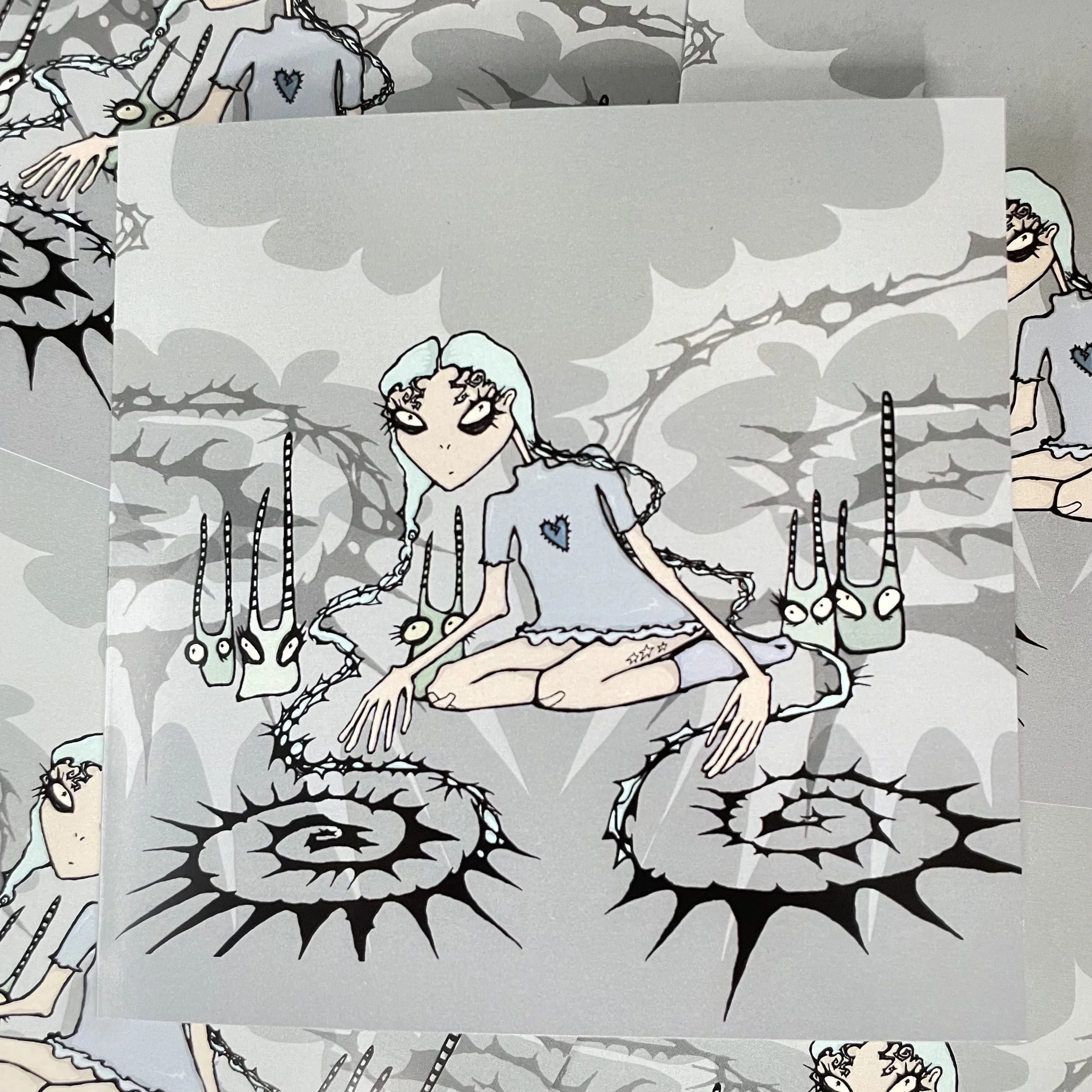 "Spiralling" Greeting Card