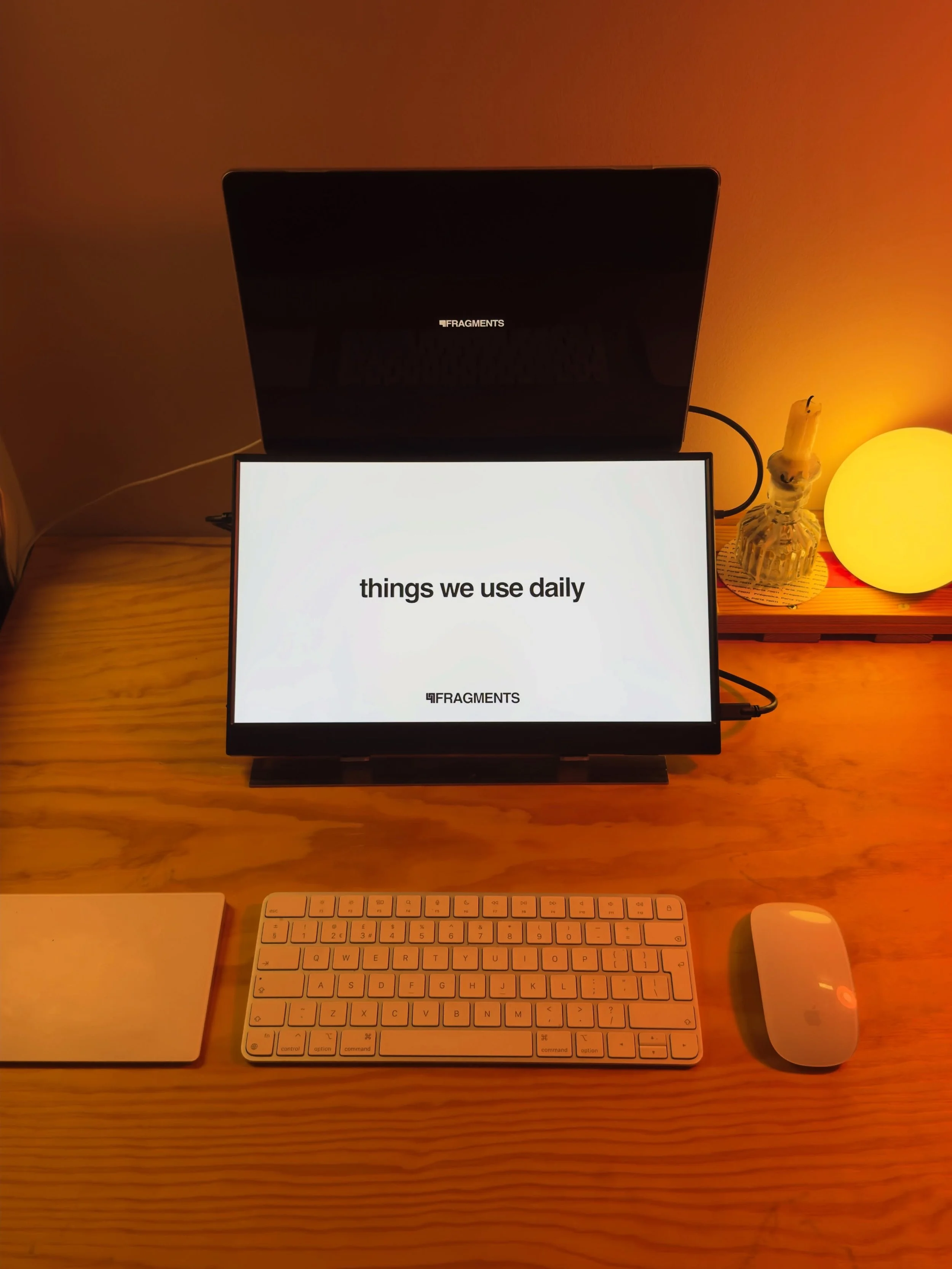 Objects we interact with on a daily basis.

#47fragments

The spread of notebooks.

The main notebook for ideas.

An on the go version split between project trackers, quick to do lists and ideas.

Only for travels, 5 years of lamppost stickers for de