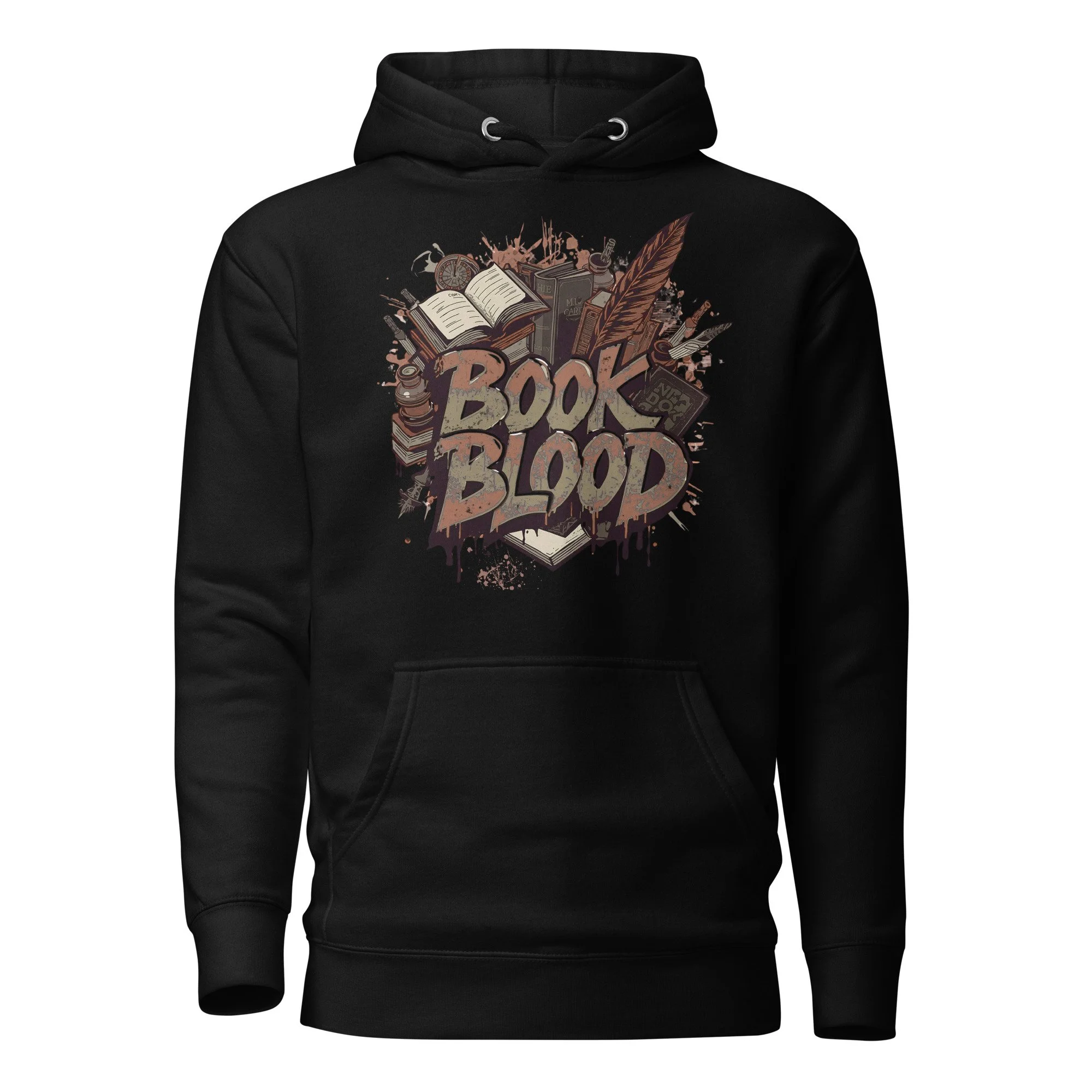 Book Blood Hoodie / Graffiti Style / Unisex