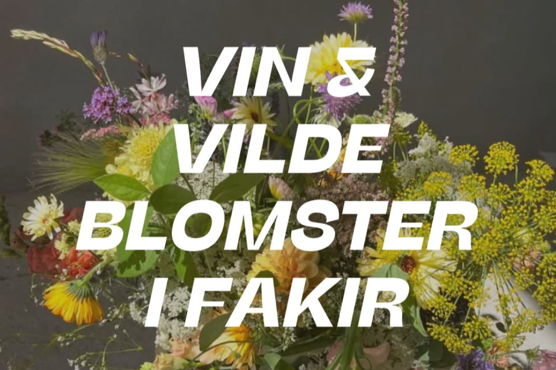 Vin og vilde blomster i fakir