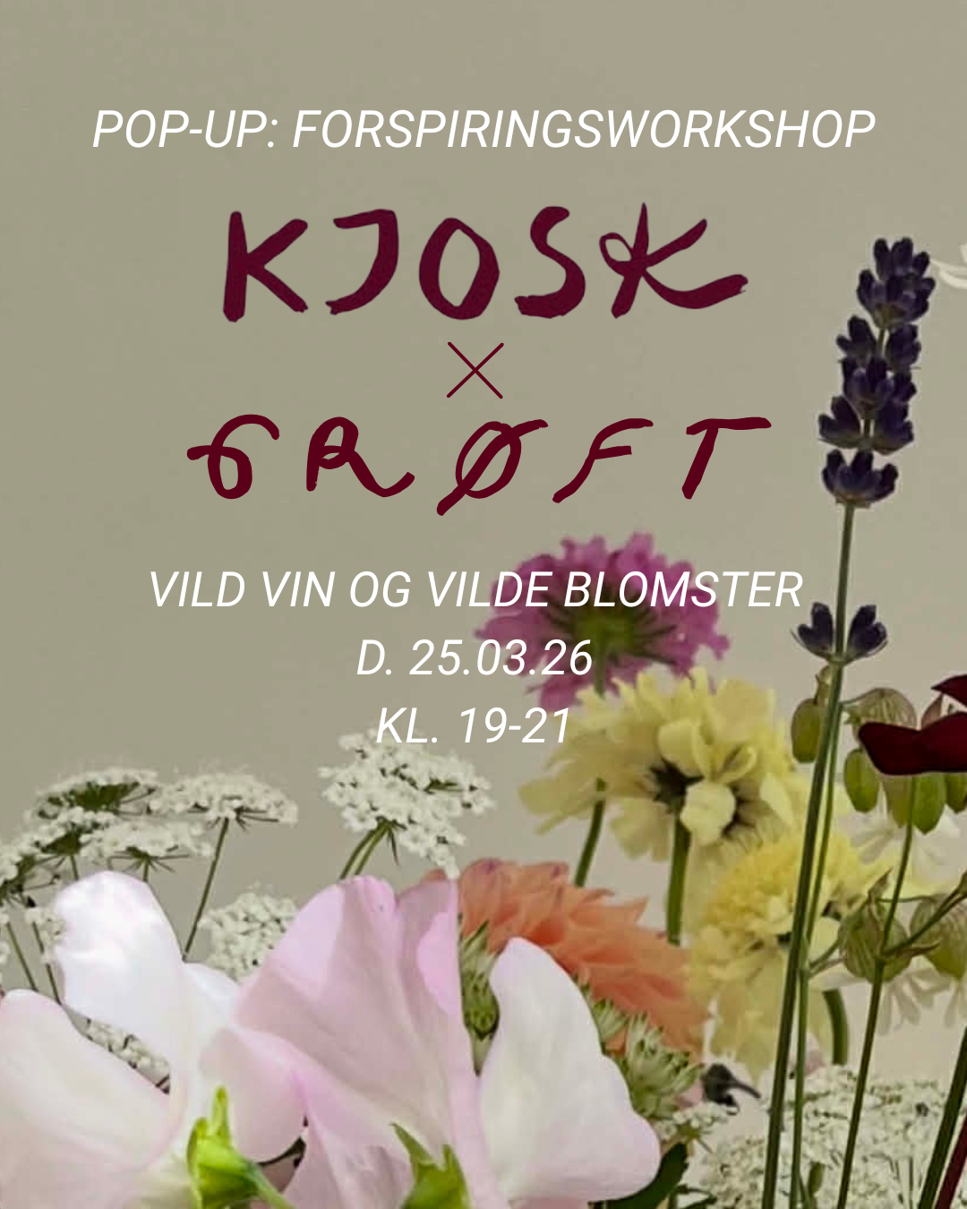 pop-up: vild vin &amp; vilde blomster