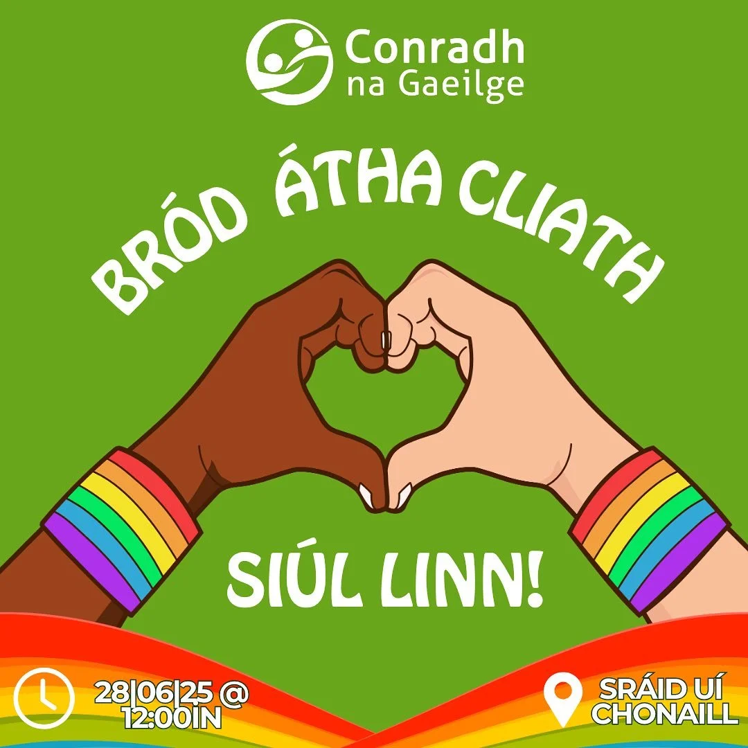 T&aacute; Br&oacute;d &Aacute;tha Cliath ag titim amach ar an 28&uacute; Meitheamh agus beidh Conradh na Gaeilge ag si&uacute;l ann agus cuirtear l&aacute;n f&aacute;ilte roimh phobal an Chlub si&uacute;l leo.

Iarrtar ar dhaoine a bhfuil s&eacute; a