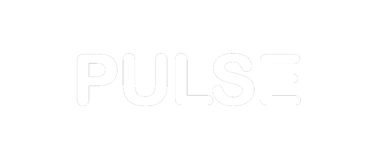 The word PULSE shown in white capital letters on a black background.