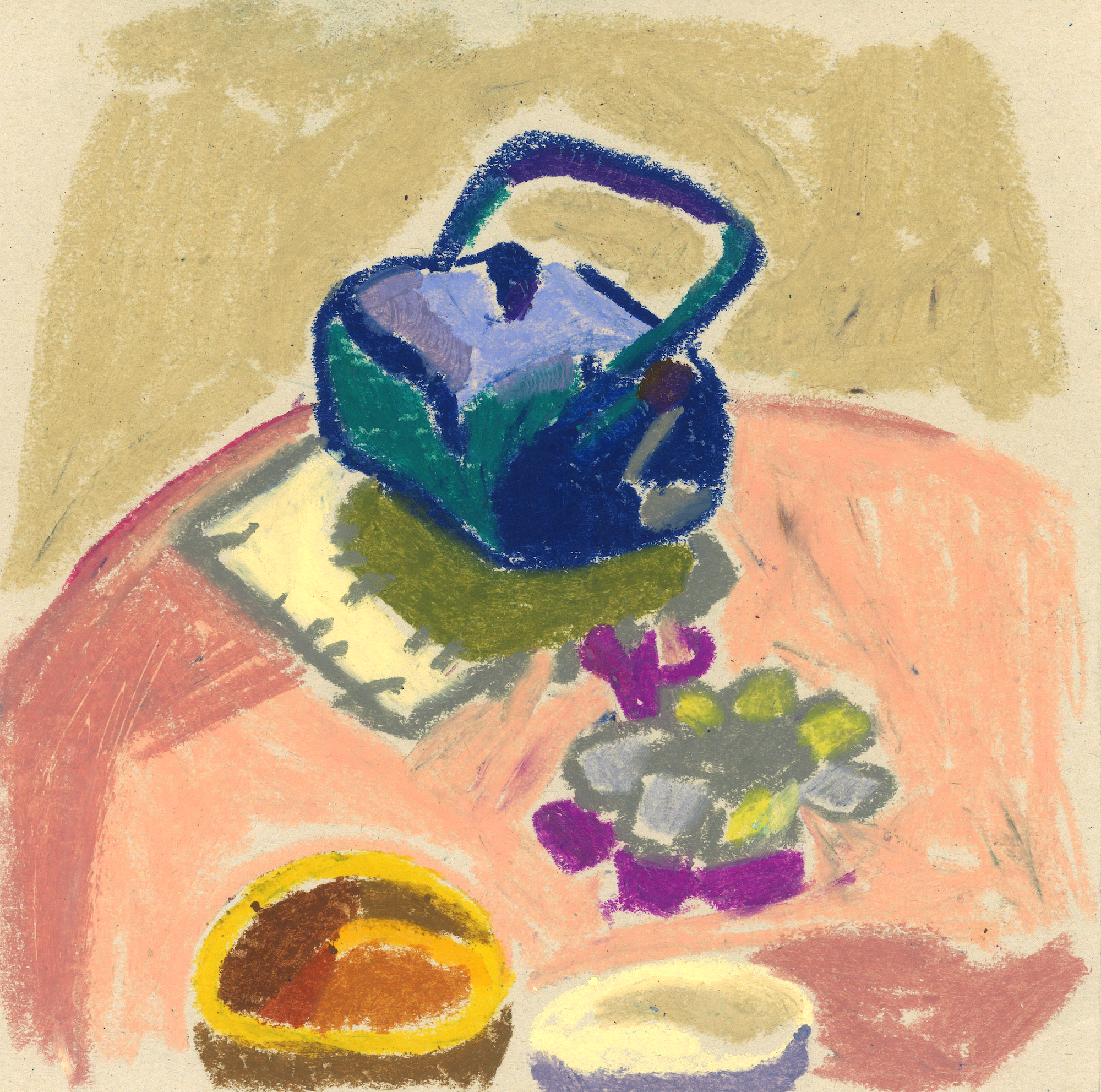 Small Talk VII, 2011,
Oil pastel on paper, 15x15cm