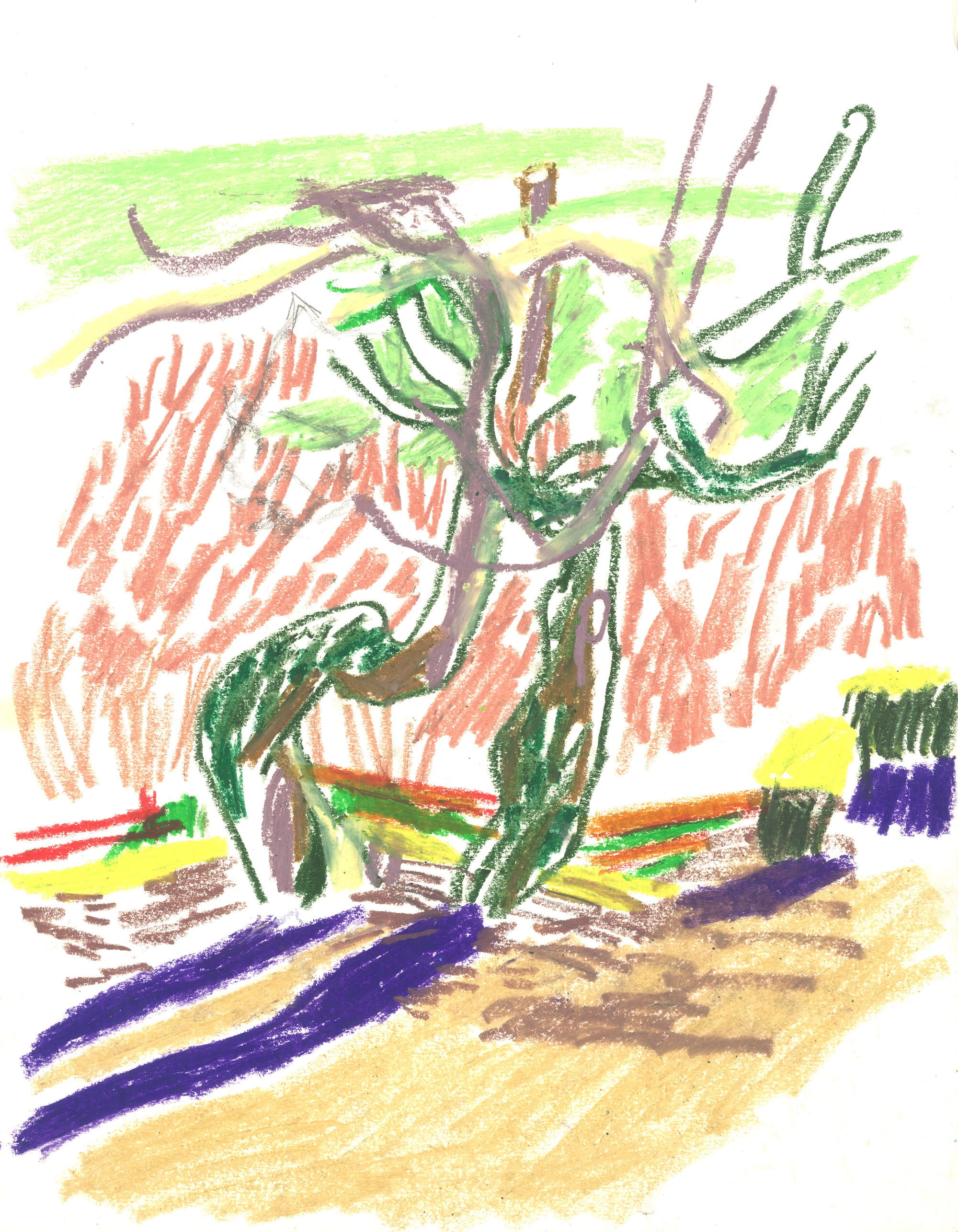 The Romantic Hygiene, 2012,
Oil pastel on paper, 33x29cm