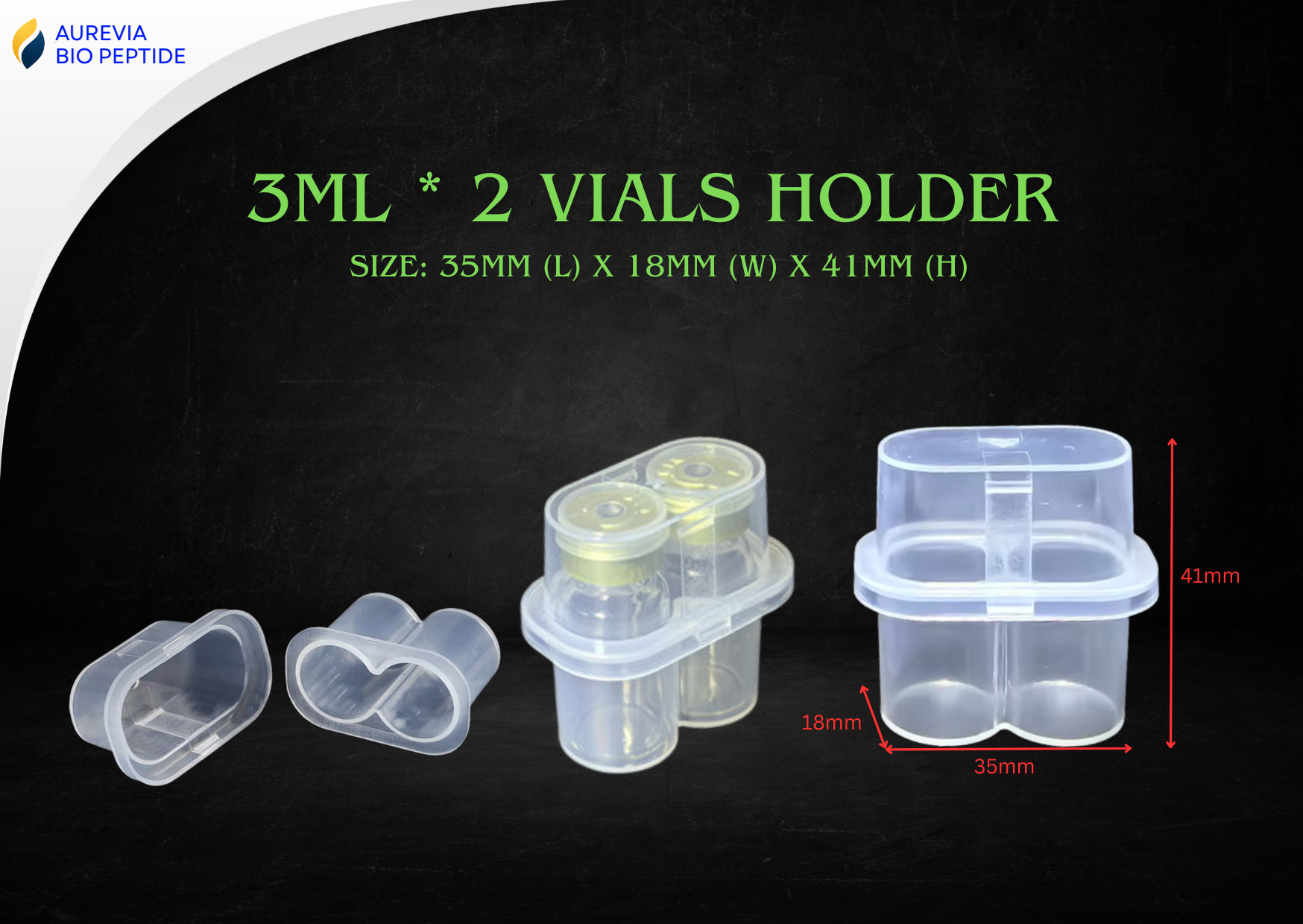 (3ml) Dual Vial Peptide Case