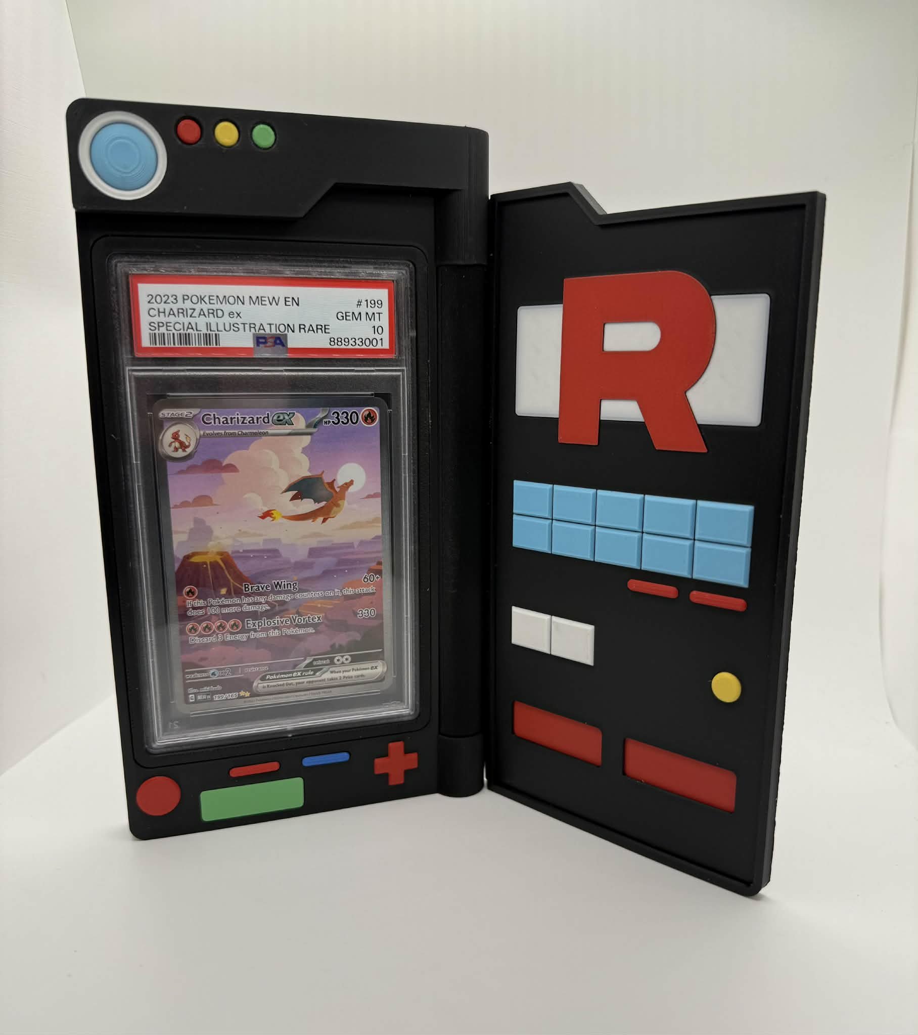 Team Rocket Pokedex PSA Slab Display